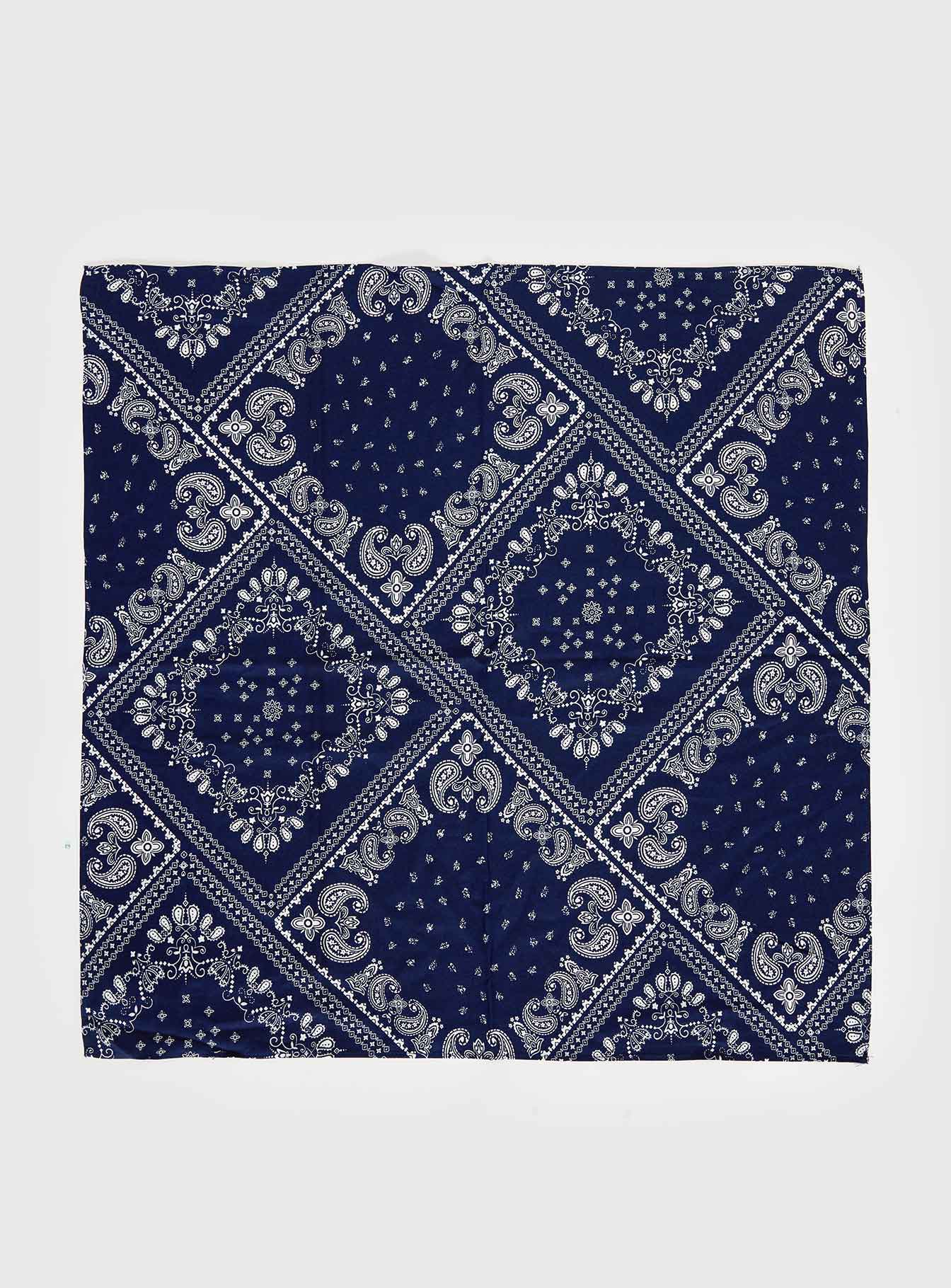 Bonbon Scarf Navy Paisley - Image 2