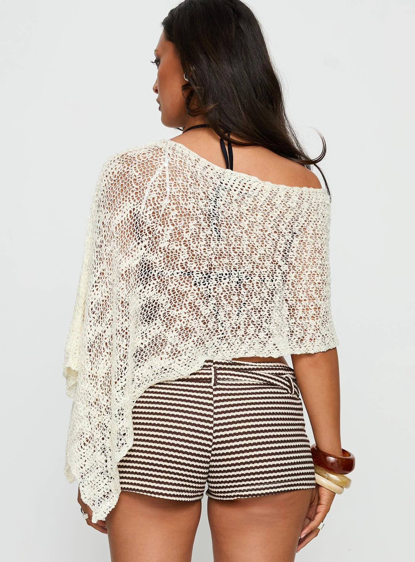 Boni Knit Poncho Cream - Image 5