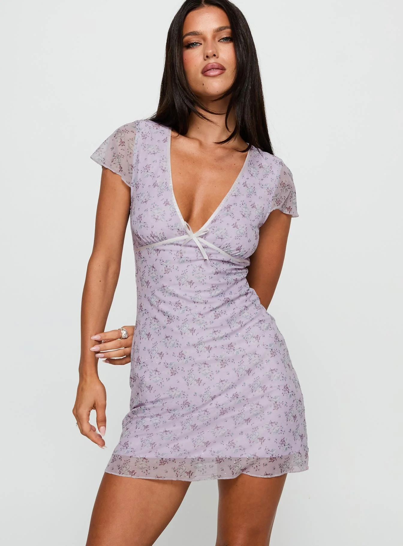 Bopeep Mini Dress Lilac - Image 2