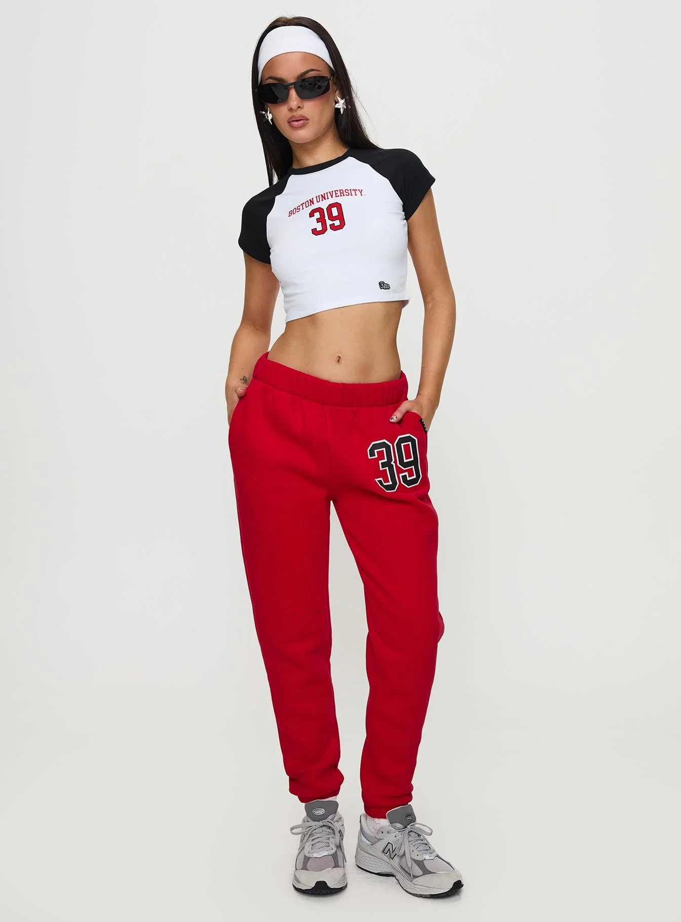 BU Sweatpants Red - Image 3