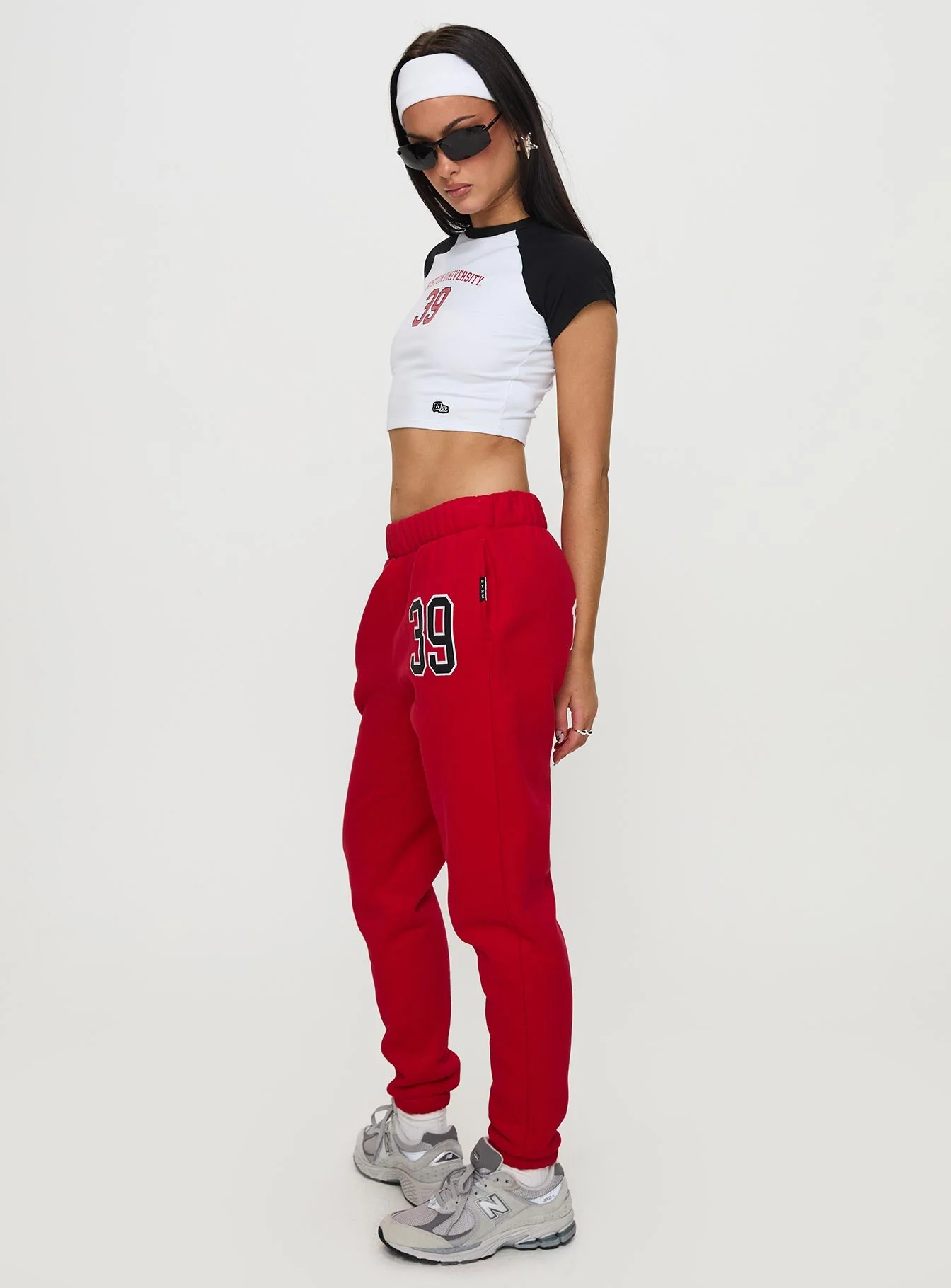 BU Sweatpants Red - Image 4