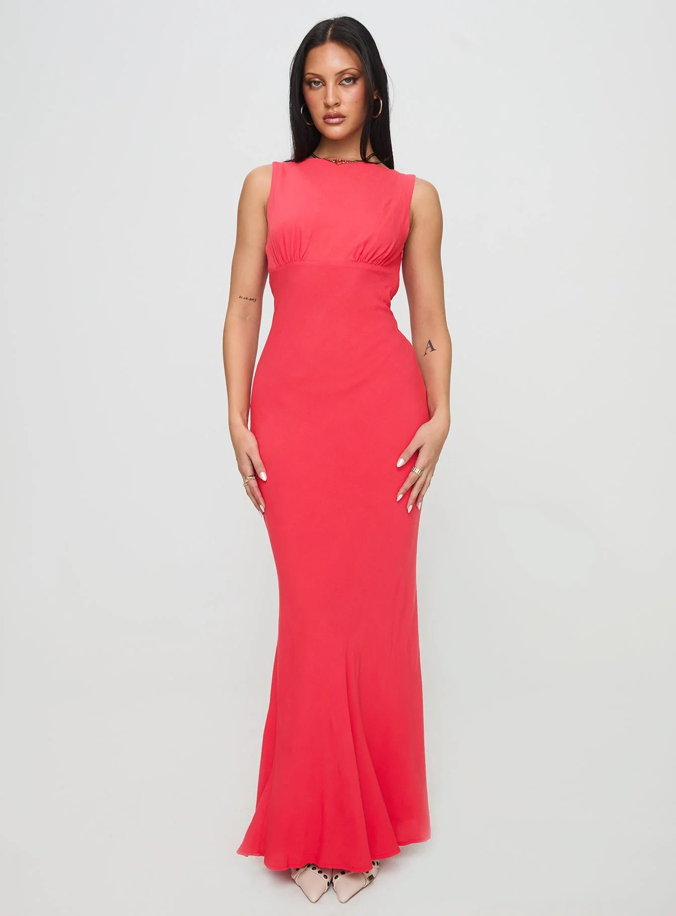 Bourne Maxi Dress Red - Image 2