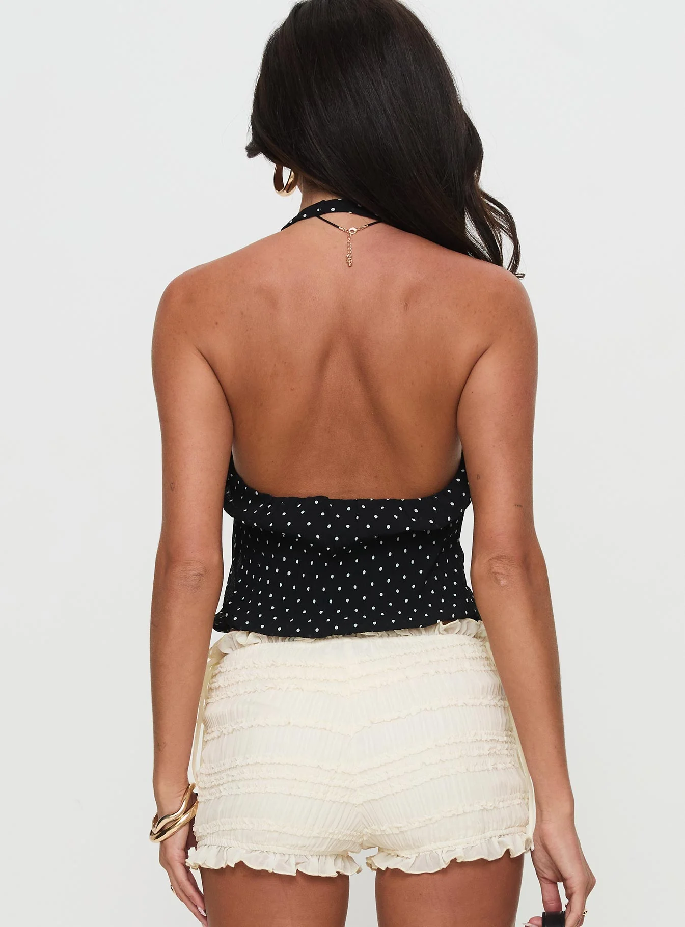 Brat Halter Top Onyx Polka - Image 5