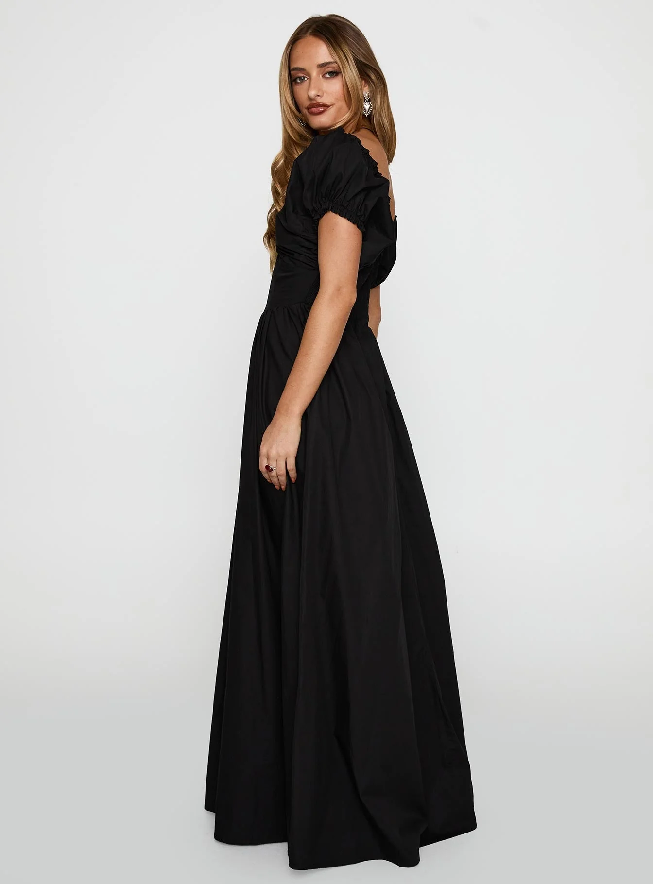 Breeanna Maxi Dress Black - Image 3