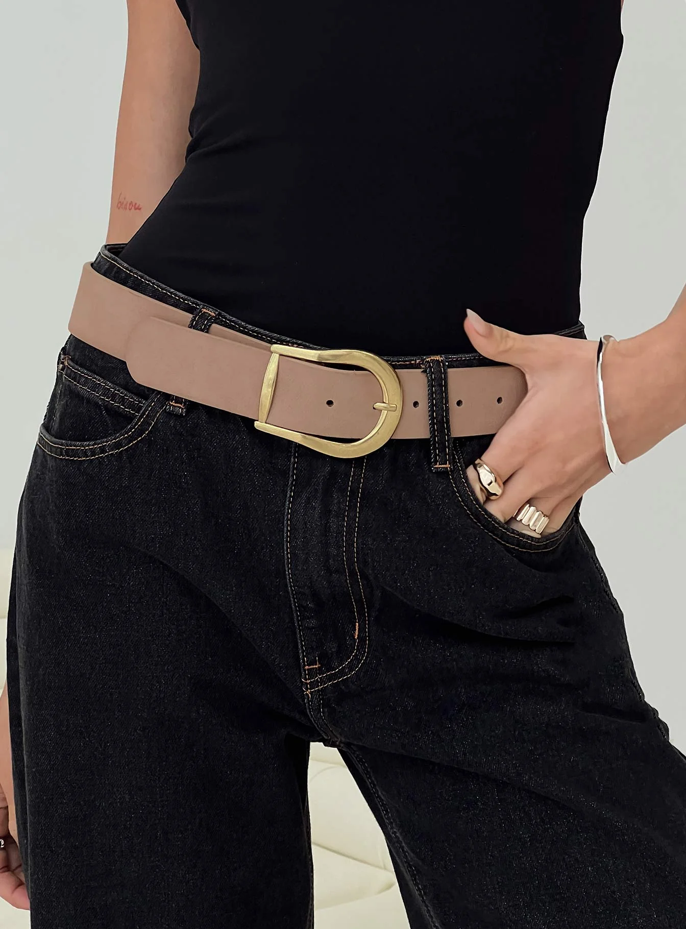Breslin Belt Washed Brown - Image 4