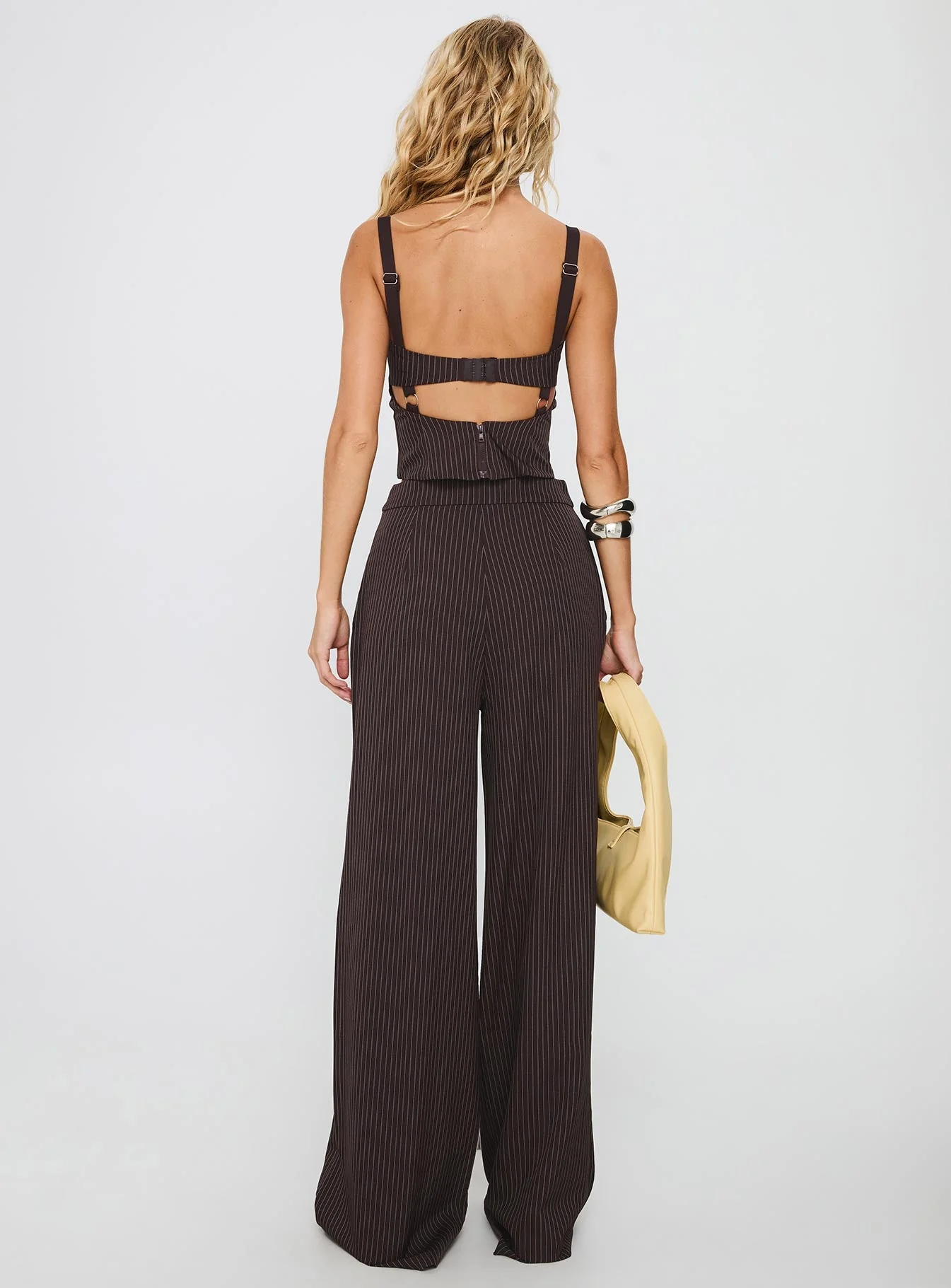 Briana Set Chocolate Pinstripe - Image 4