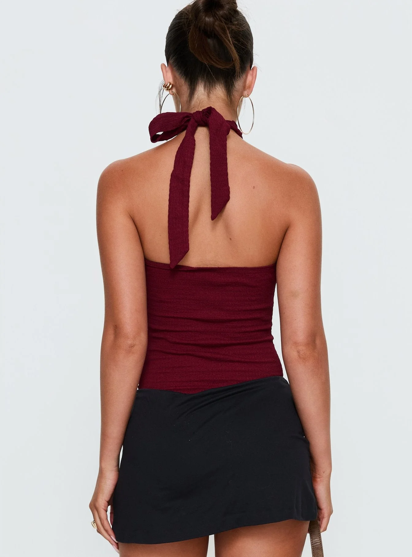 Bridey Cut Out Bodysuit Red - Image 5