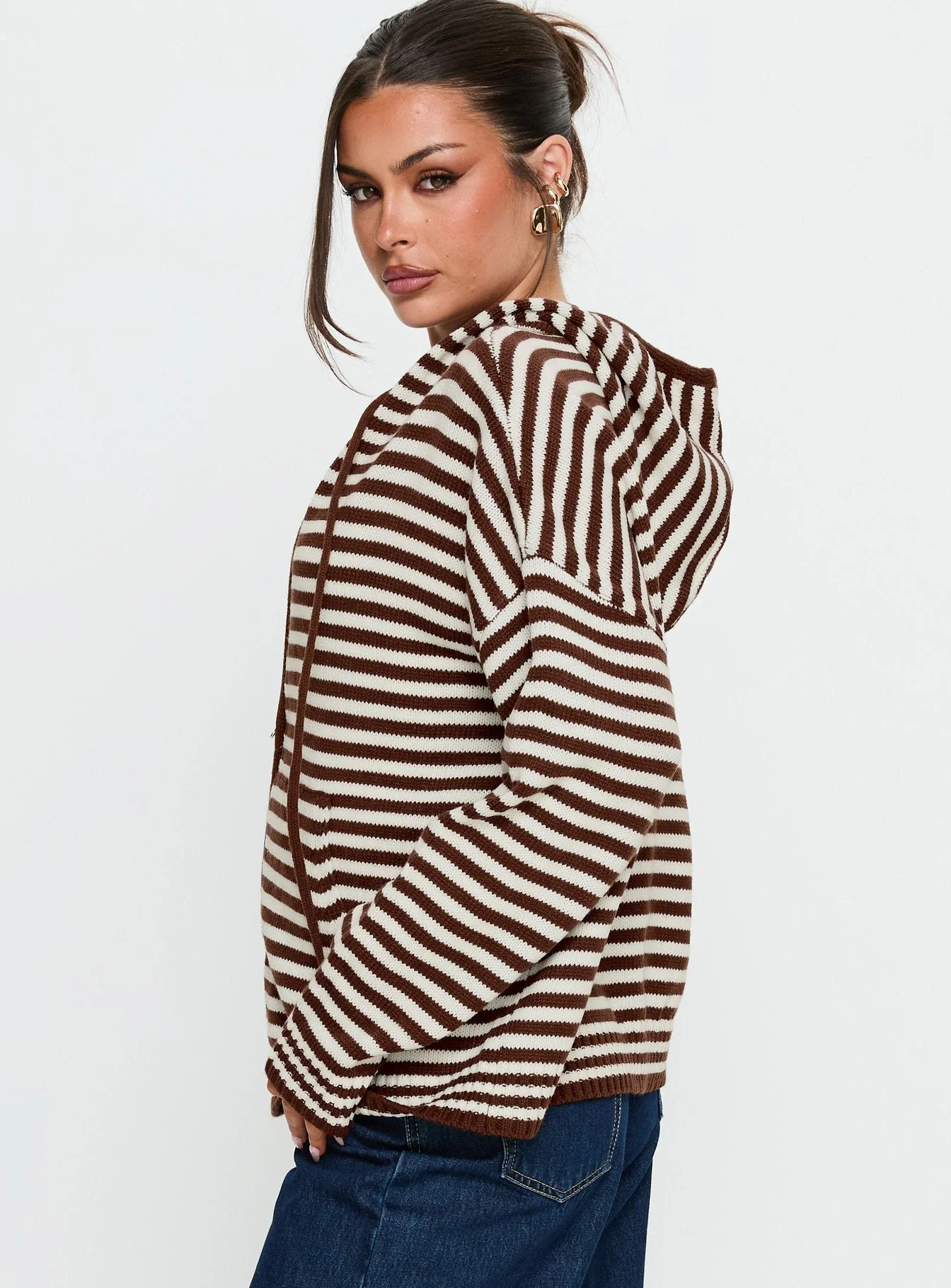 Brienna Zip Jacket Brown - Image 5