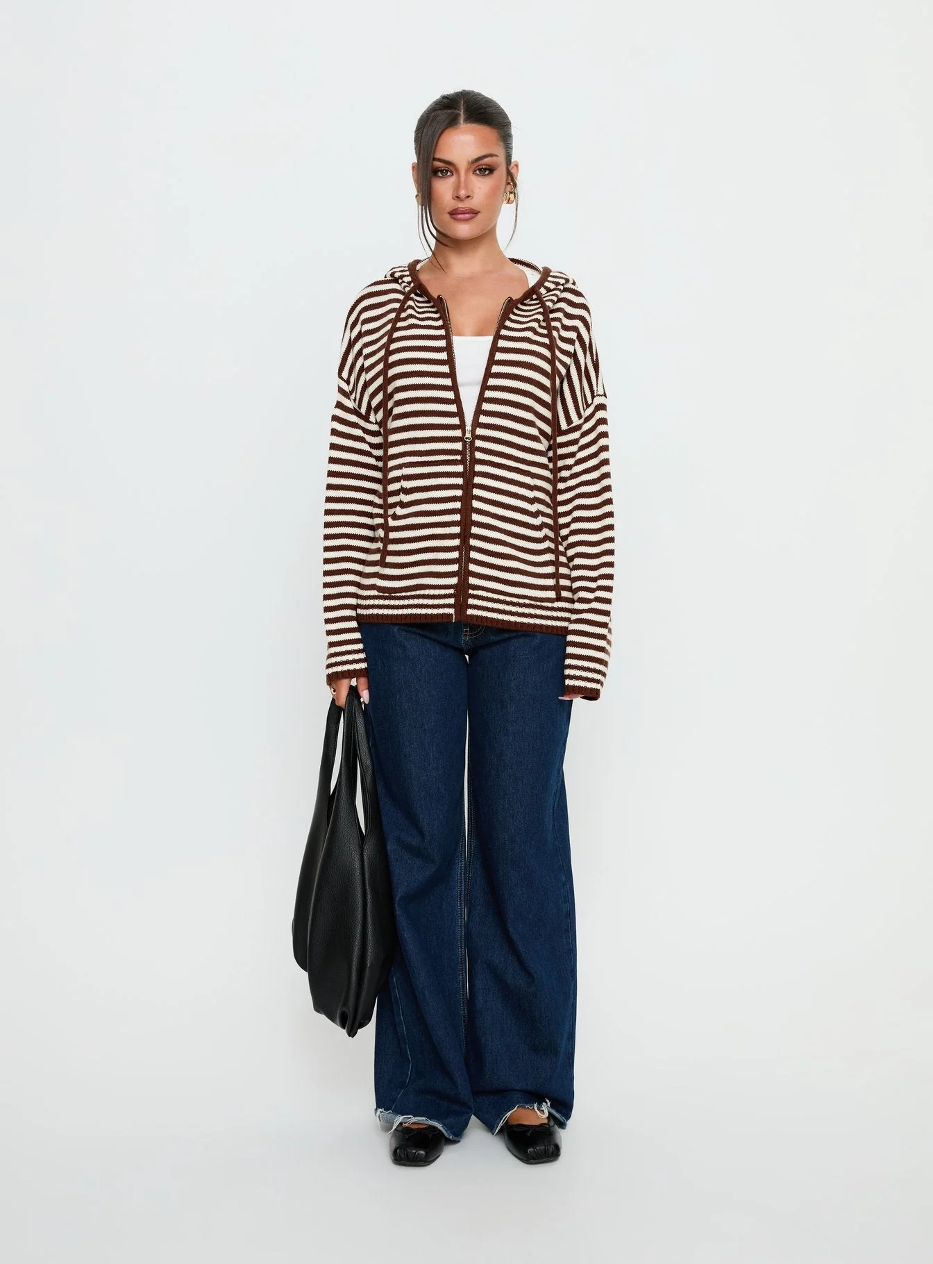 Brienna Zip Jacket Brown - Image 7