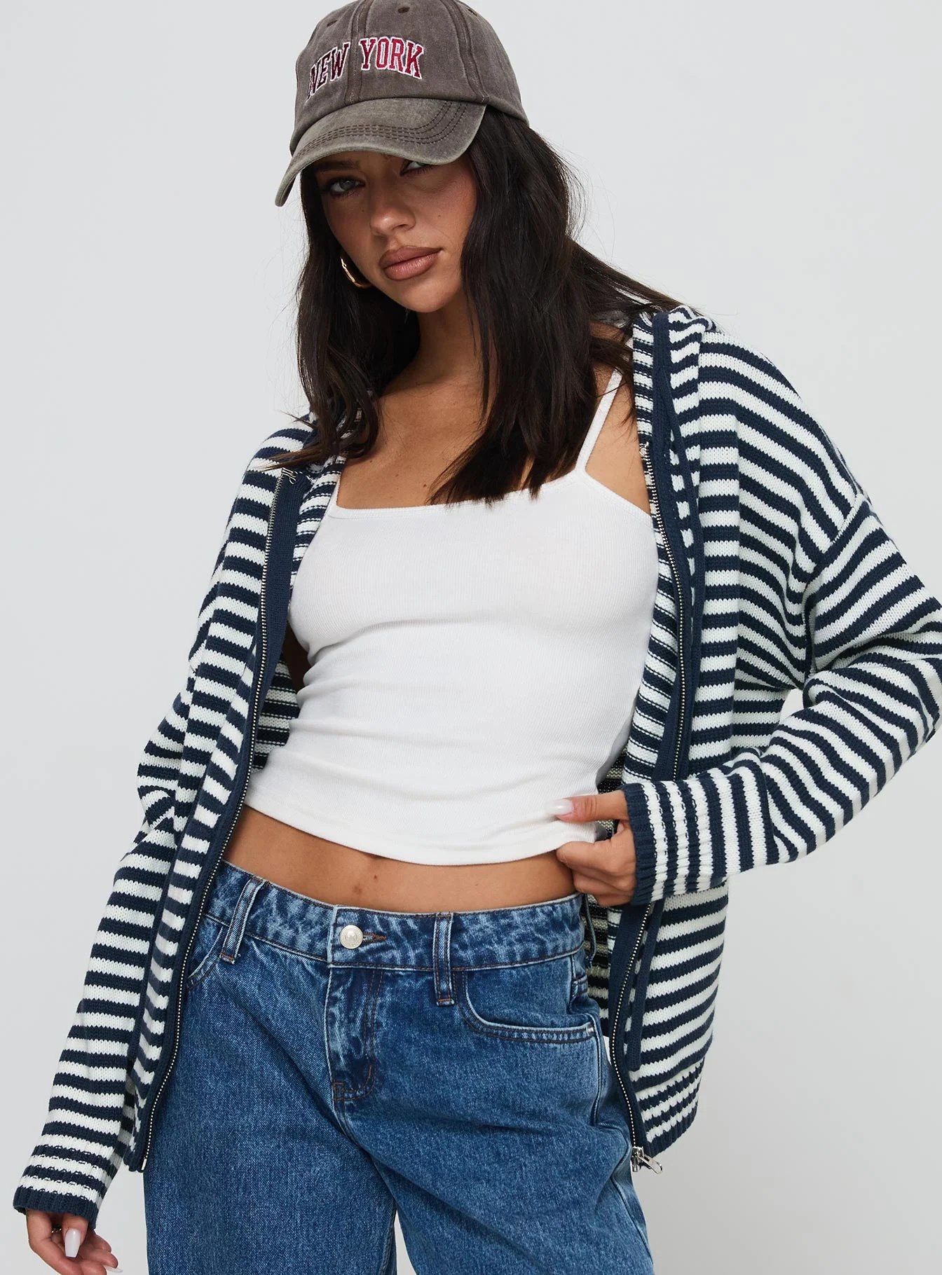 Brienna Zip Jacket Navy - Image 2