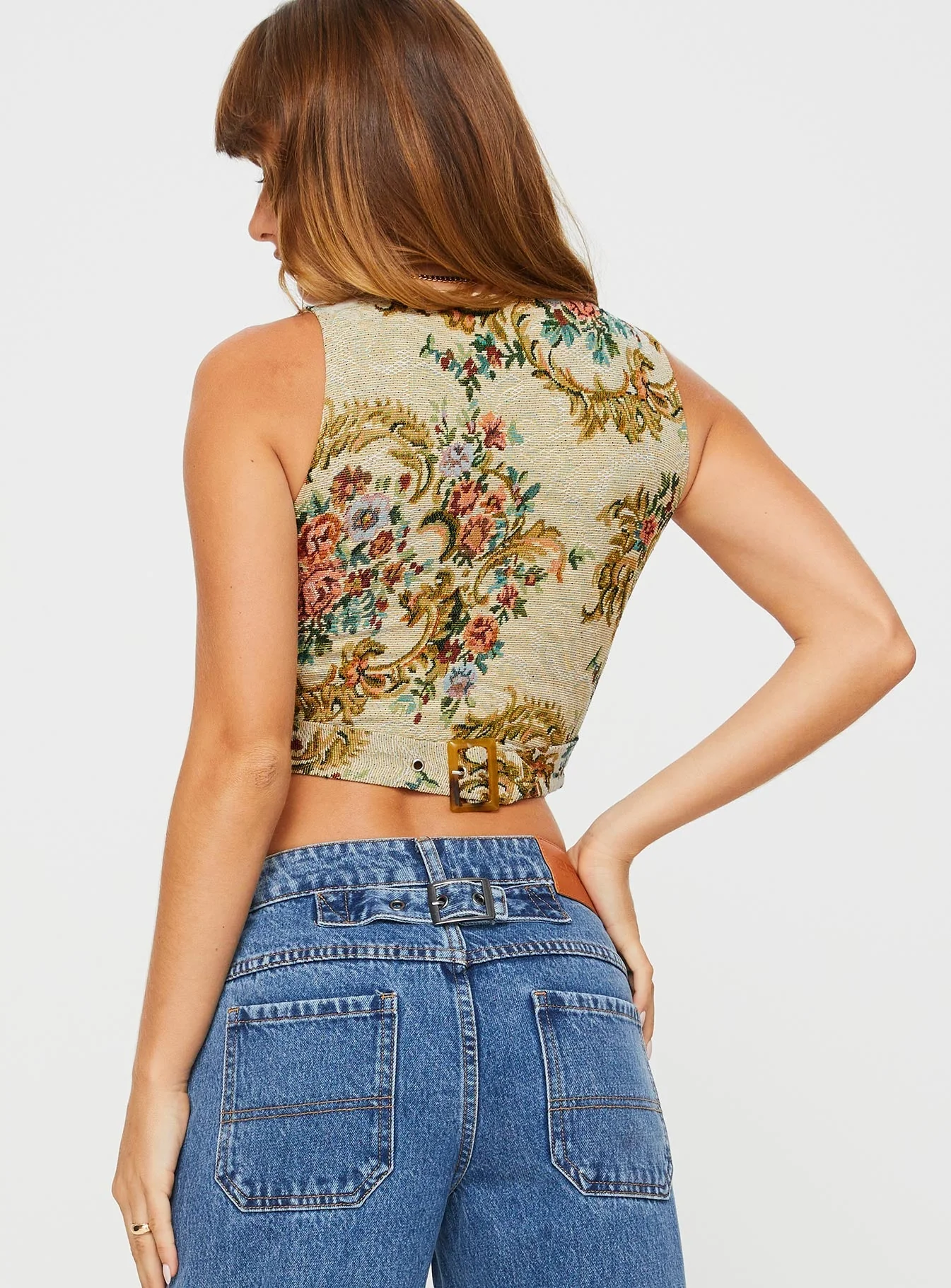 Brinna Jacquard Vest Top Multi - Image 5