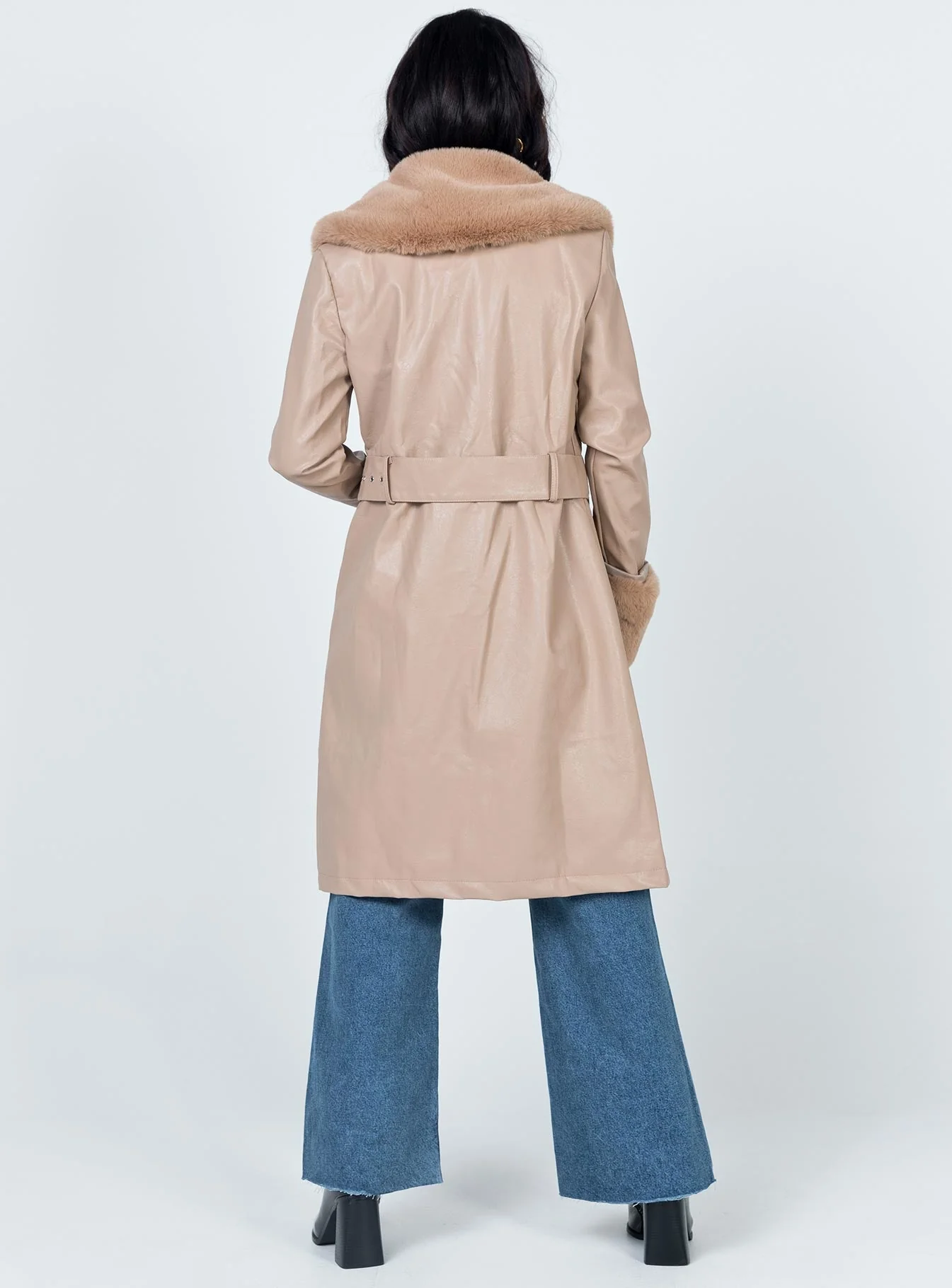 Brooklyn Long Coat Tan - Image 5