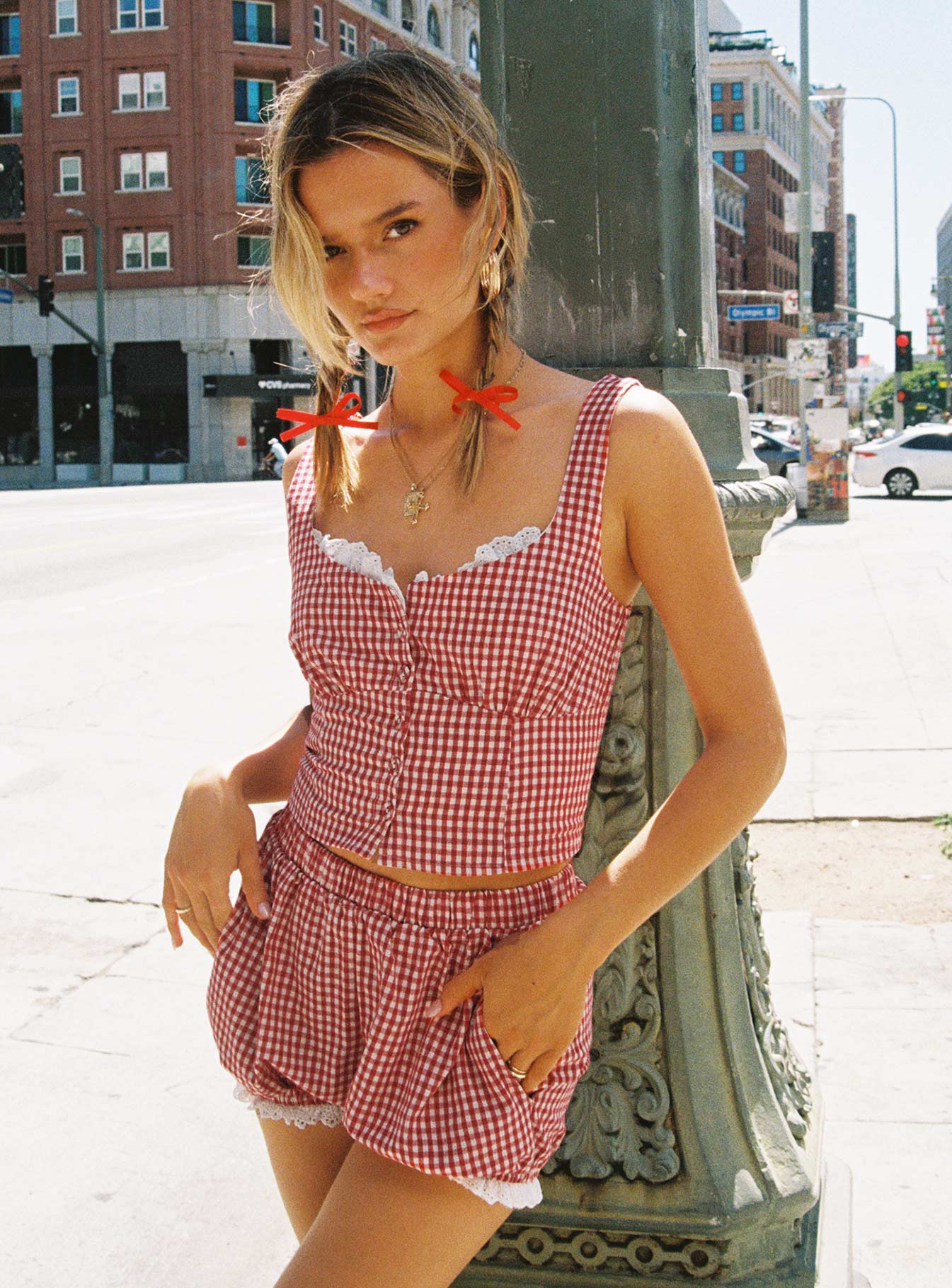 Bruncheon Shorts Red/White - Image 11