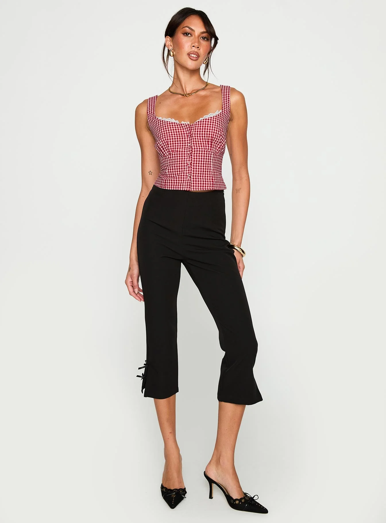 Bruncheon Top Red / White - Image 6