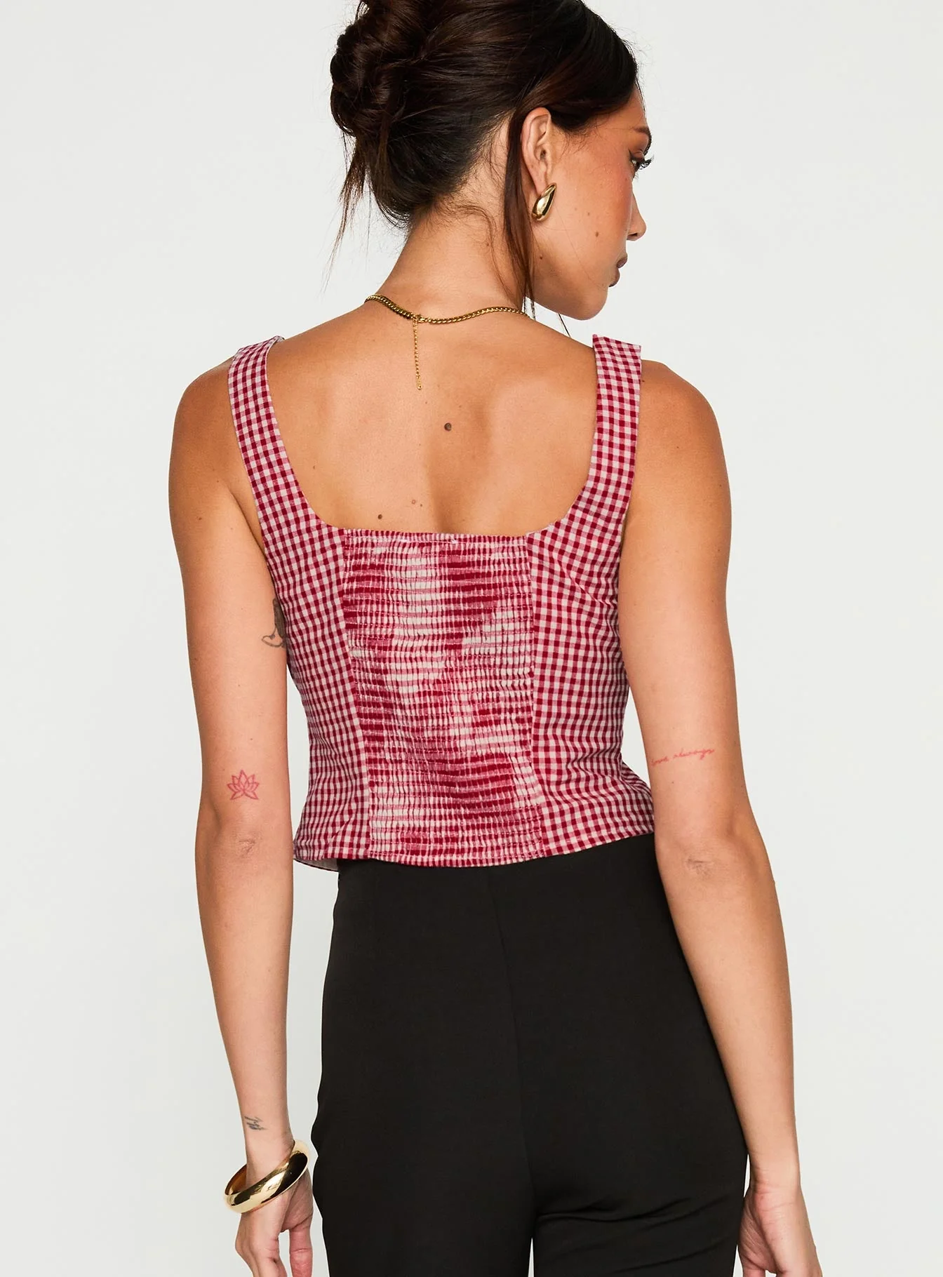 Bruncheon Top Red / White - Image 8