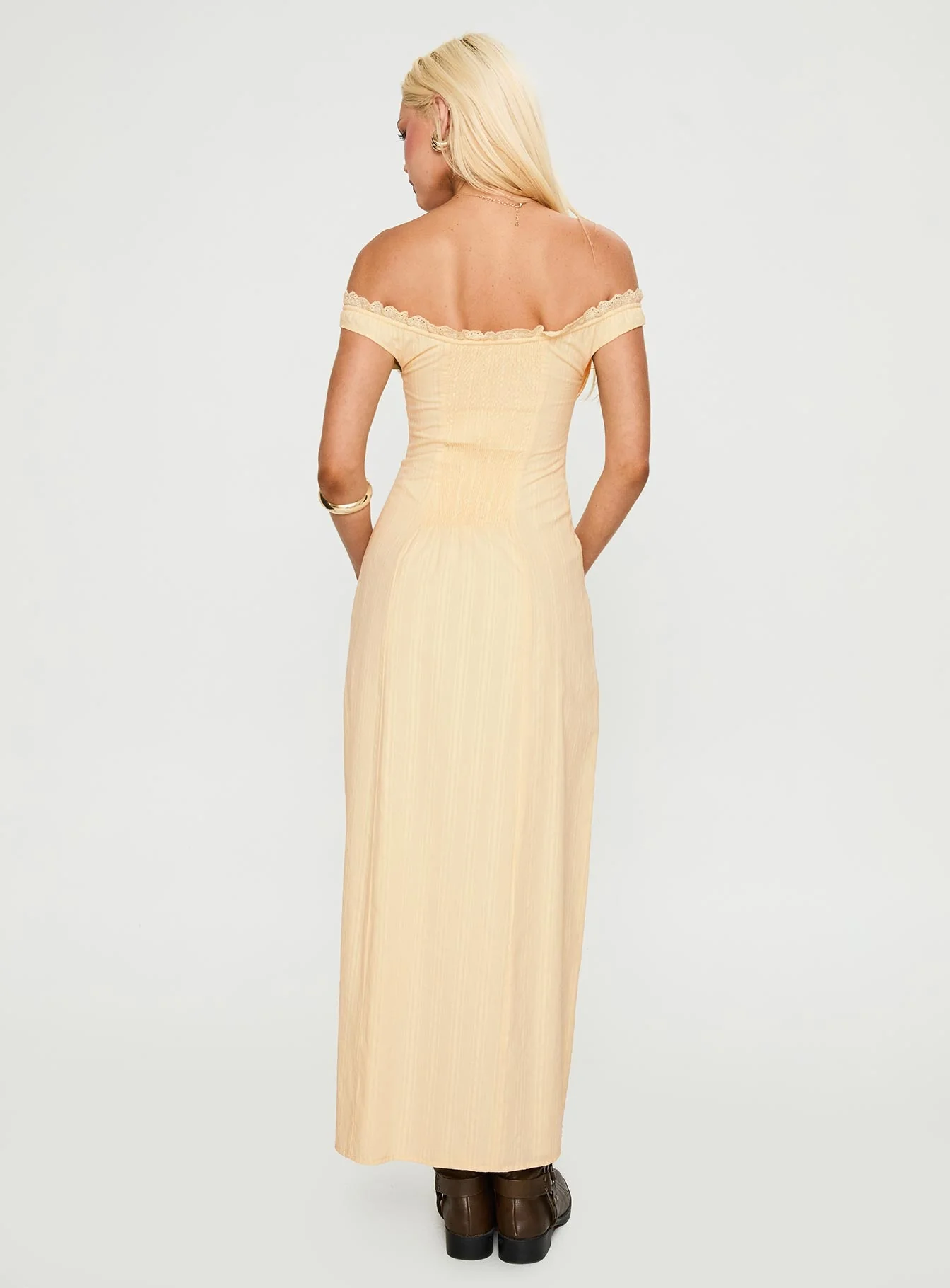 Bryar Maxi Dress Yellow - Image 4