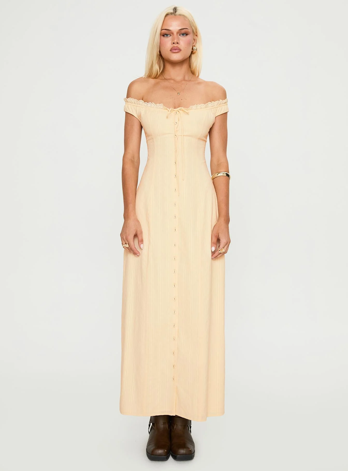 Bryar Maxi Dress Yellow - Image 6