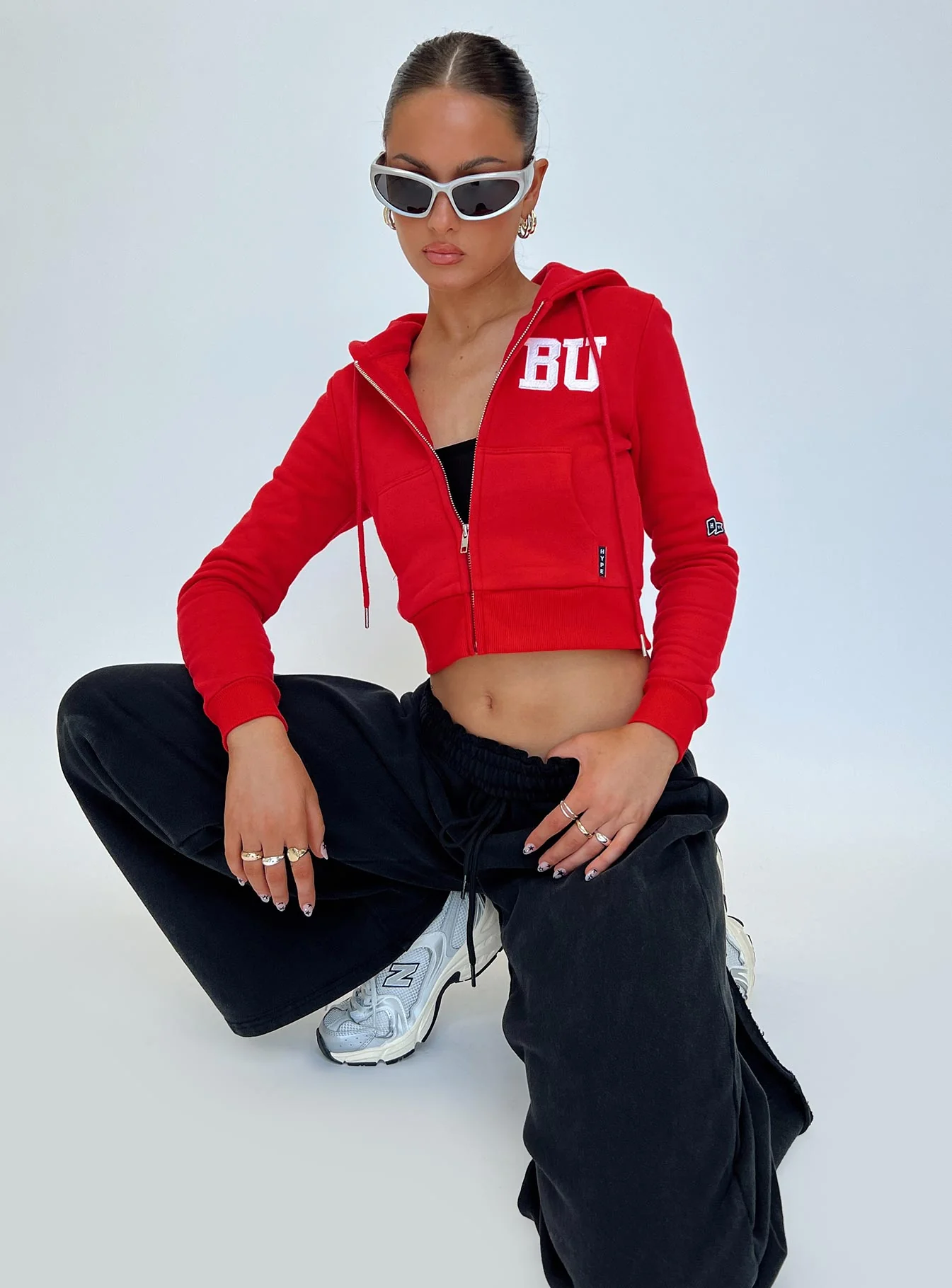 BU MIA Zip Sweater Red - Image 8