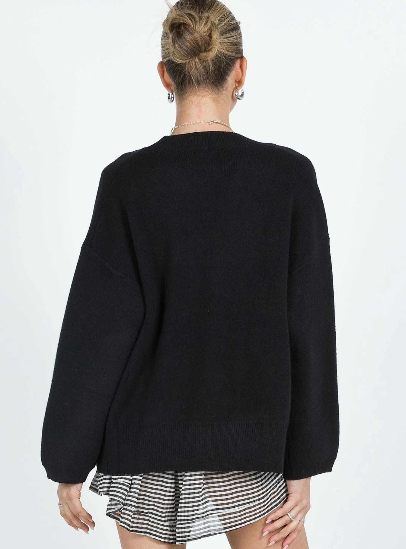 Burke Cardigan Black - Image 7