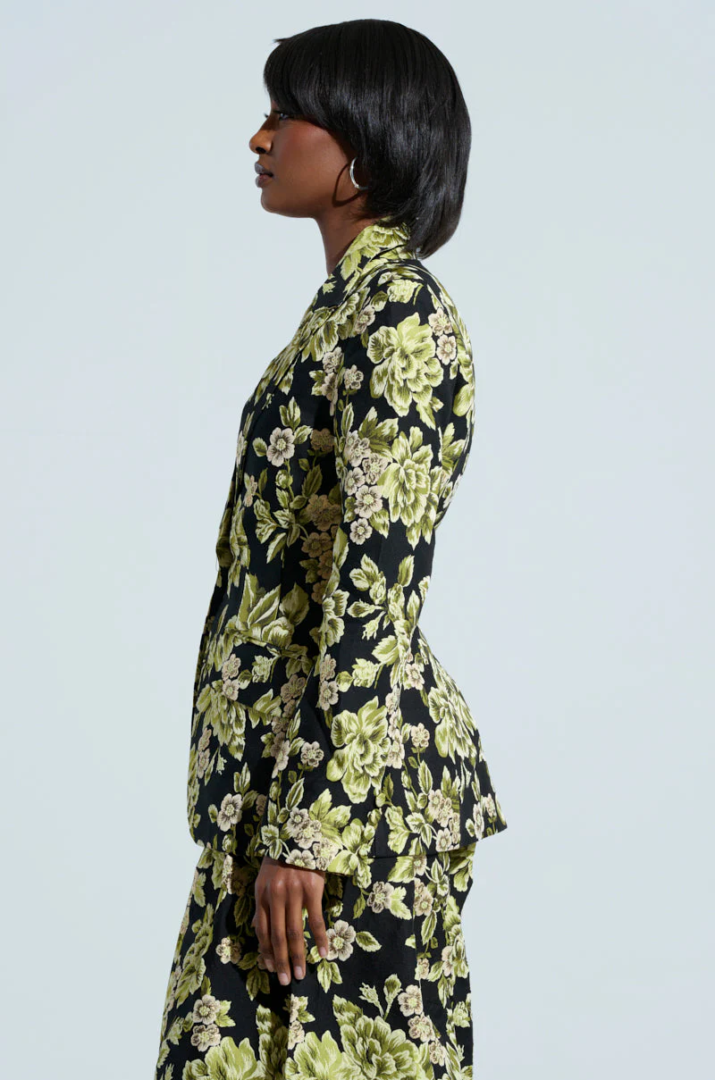 BUY MYSELF FLOWERS BROCADE BLAZER - Image 3