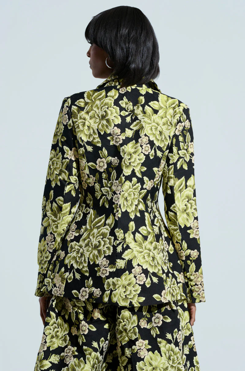 BUY MYSELF FLOWERS BROCADE BLAZER - Image 4