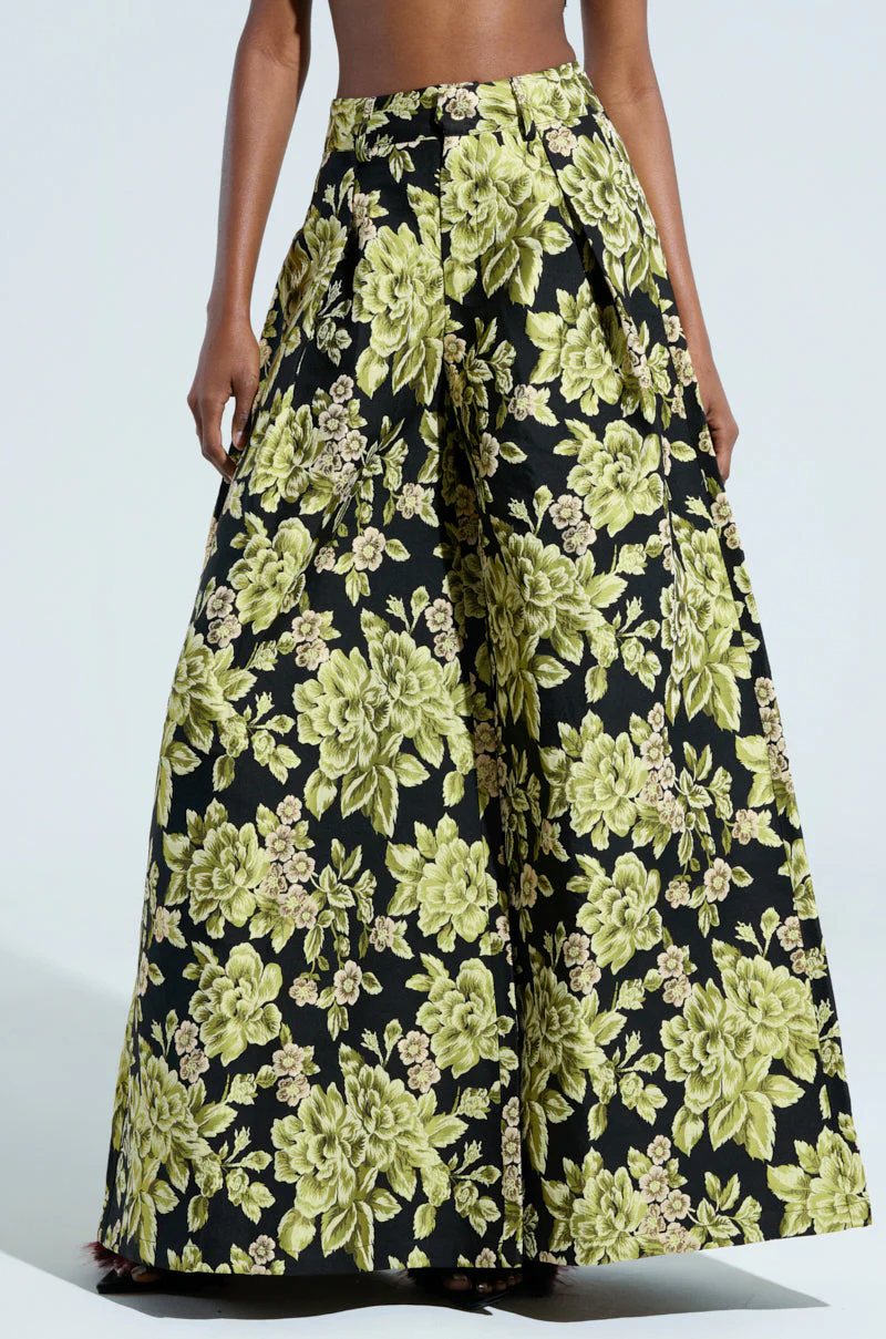BUY MYSELF FLOWERS BROCADE TROUSER - Image 2