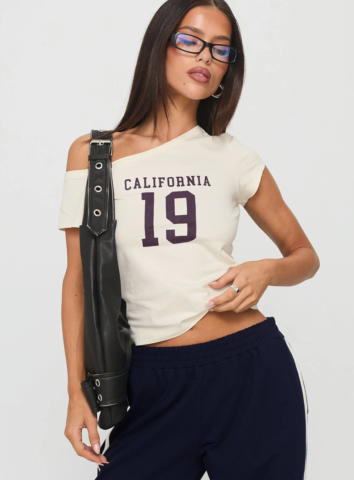 Cali Babe Cold Shoulder Top Ivory - Image 2