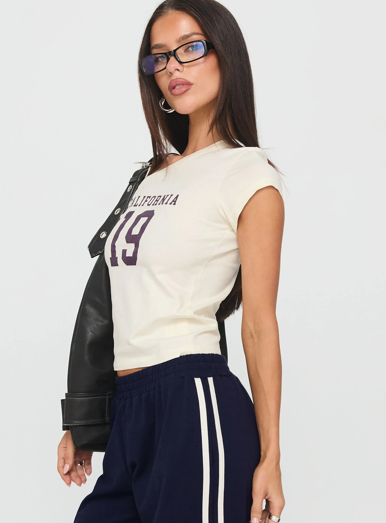 Cali Babe Cold Shoulder Top Ivory - Image 4