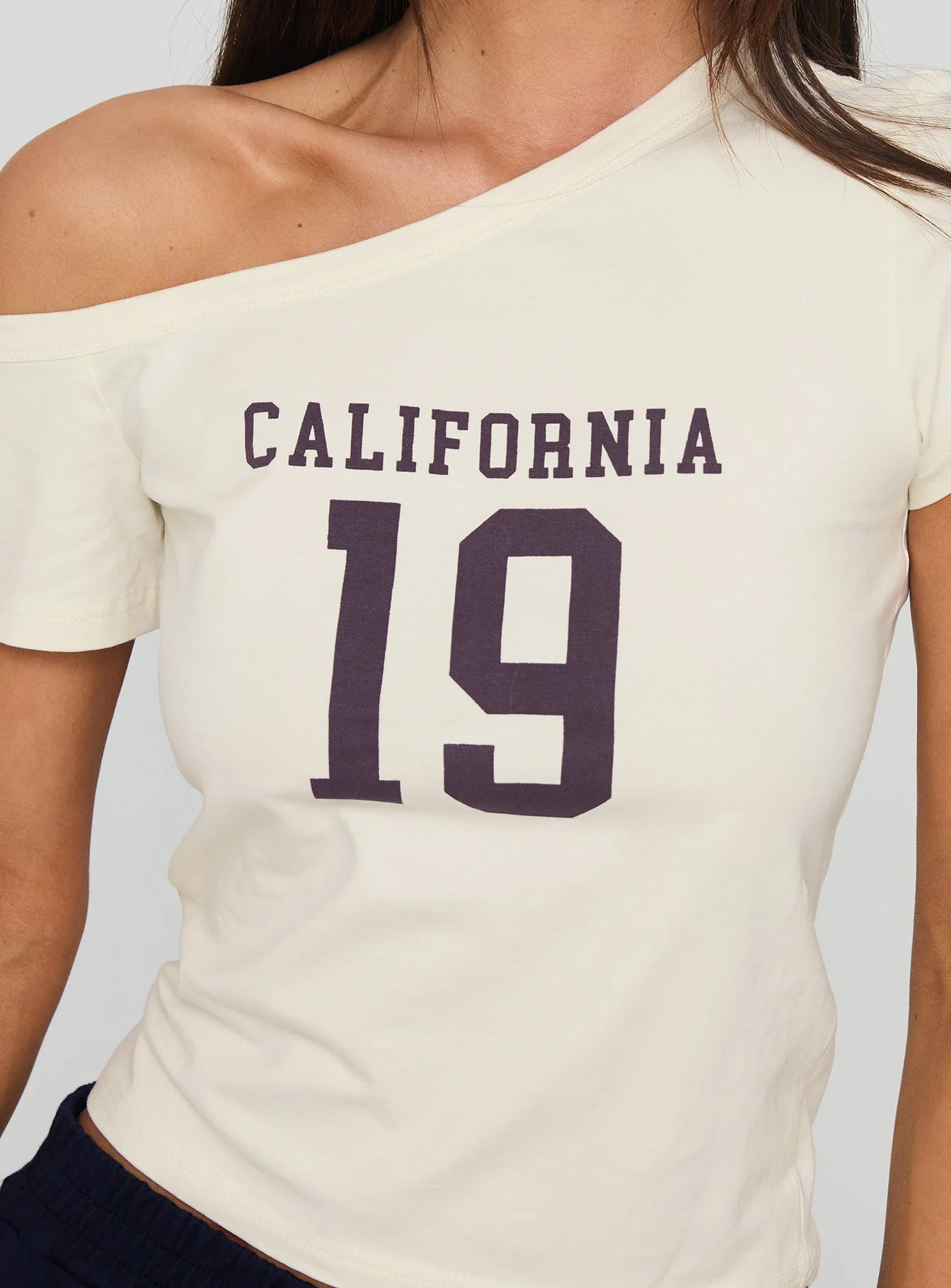 Cali Babe Cold Shoulder Top Ivory - Image 6