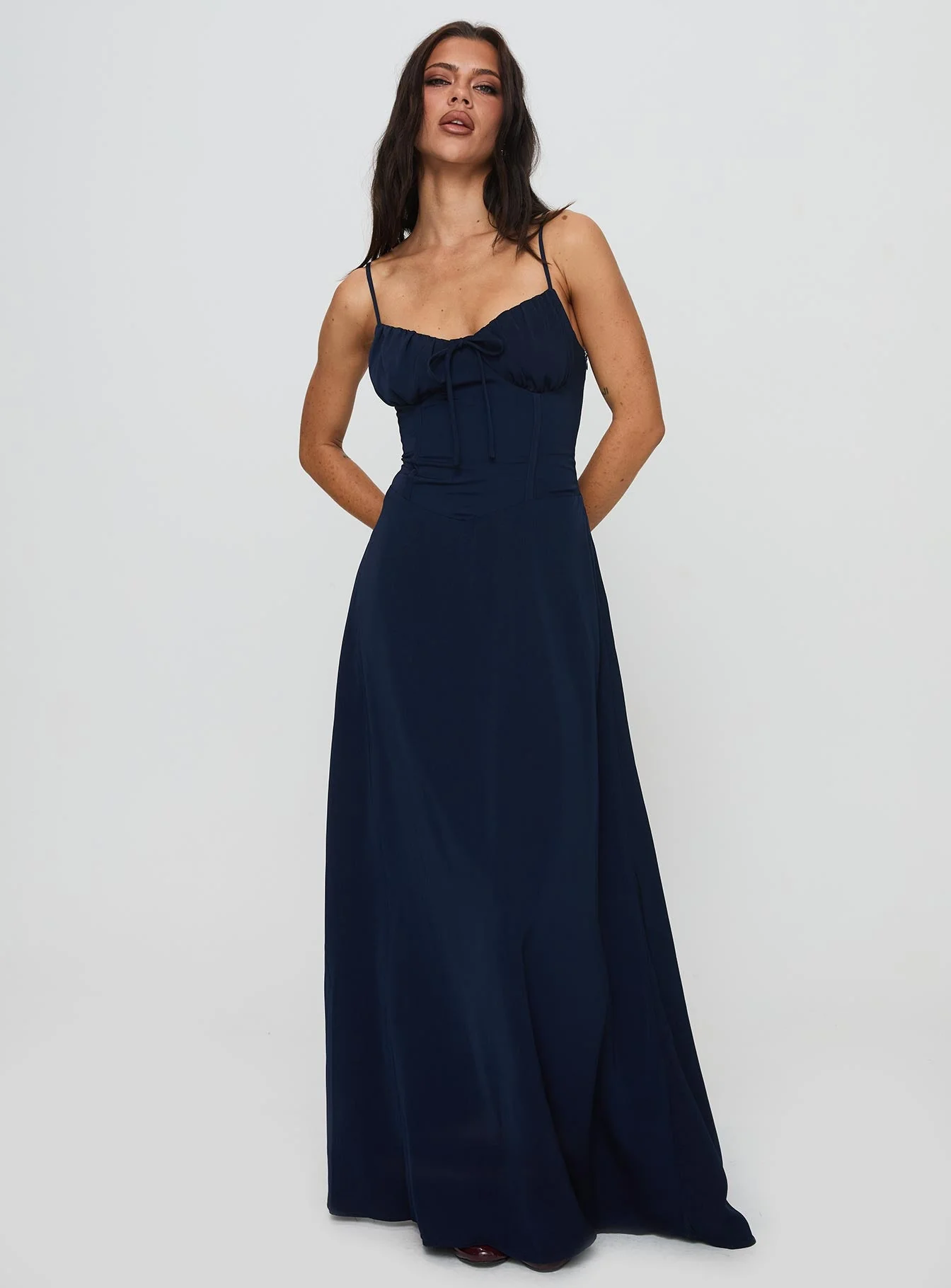 Eleanora Maxi Dress Navy - Image 3