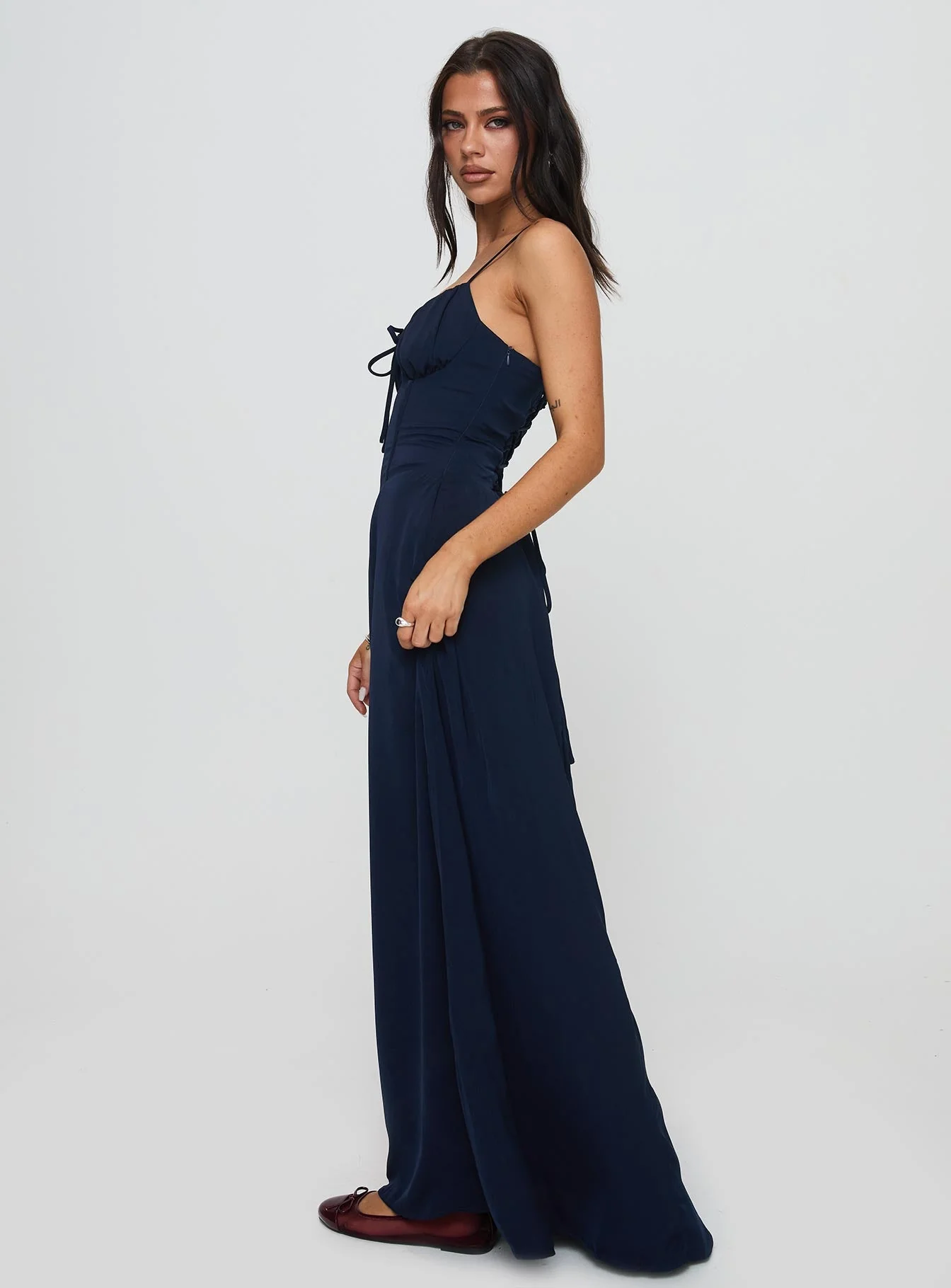 Eleanora Maxi Dress Navy - Image 4