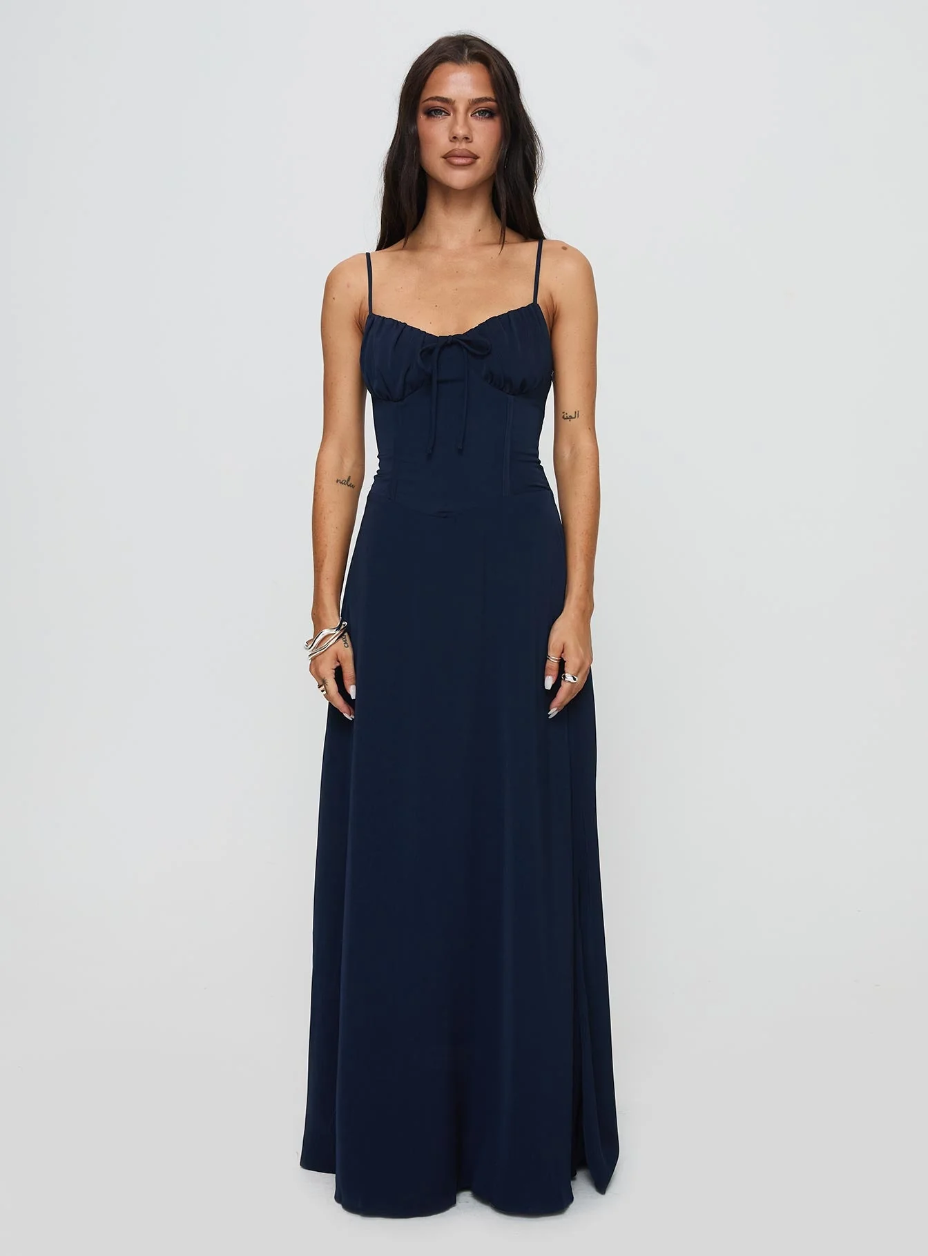 Eleanora Maxi Dress Navy - Image 7