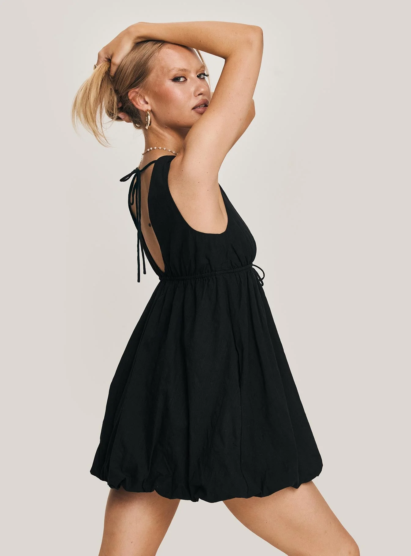 Calluna Mini Dress Black - Image 9