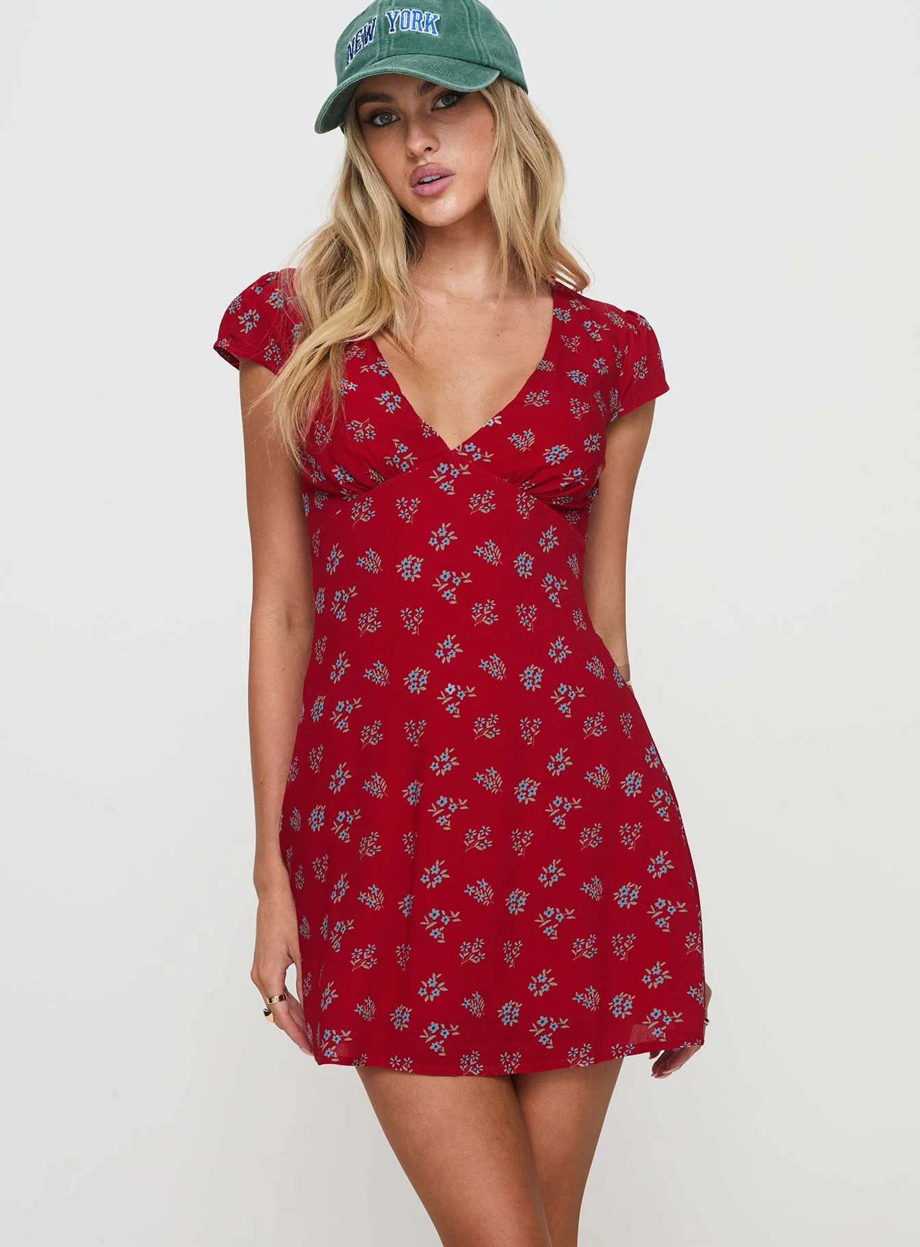 Cannelloni Mini Dress Red - Image 2