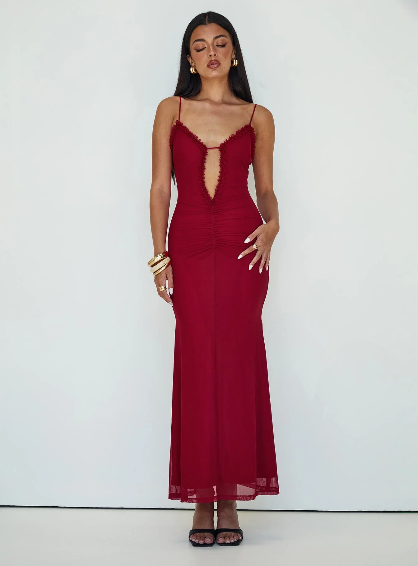 Capisce Maxi Dress Red - Image 3