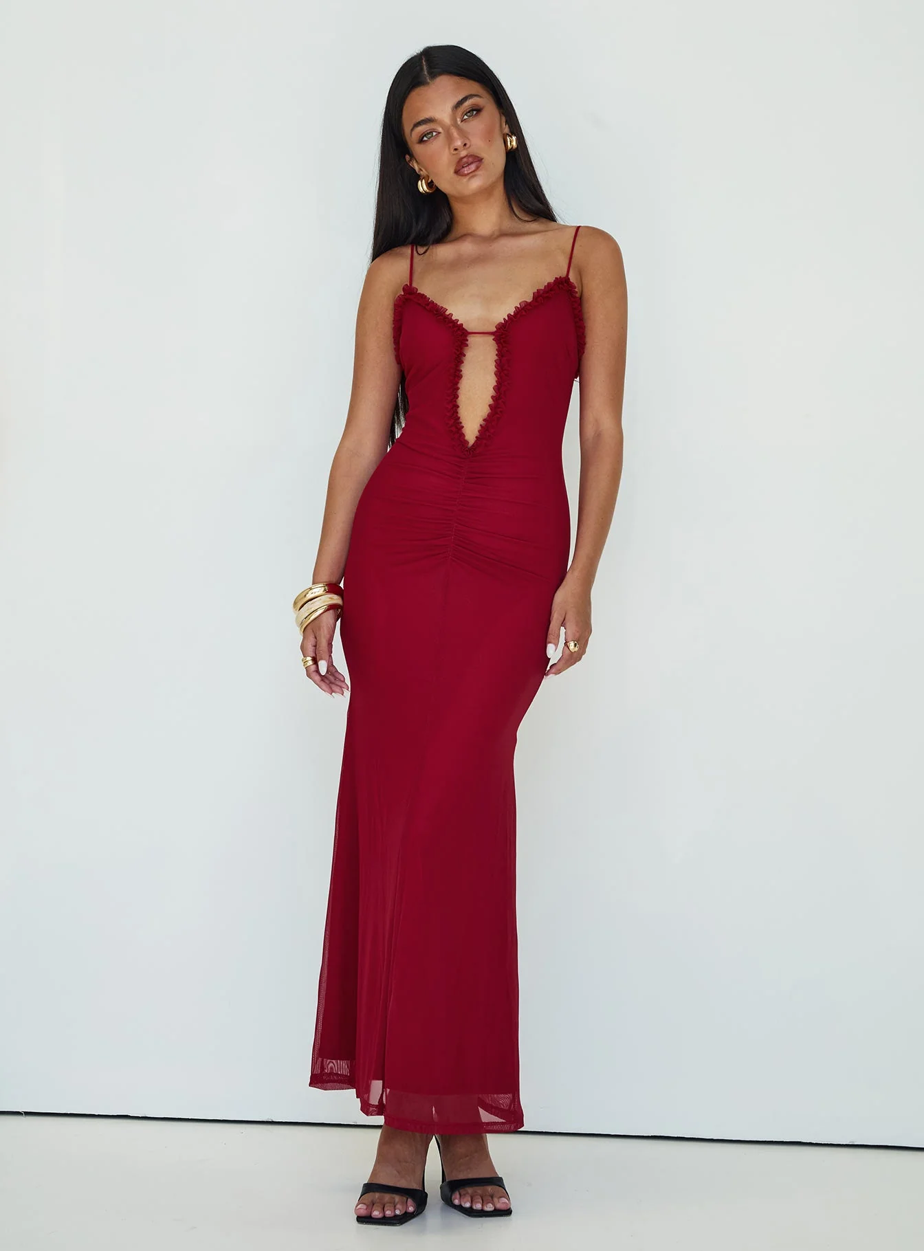 Capisce Maxi Dress Red - Image 5
