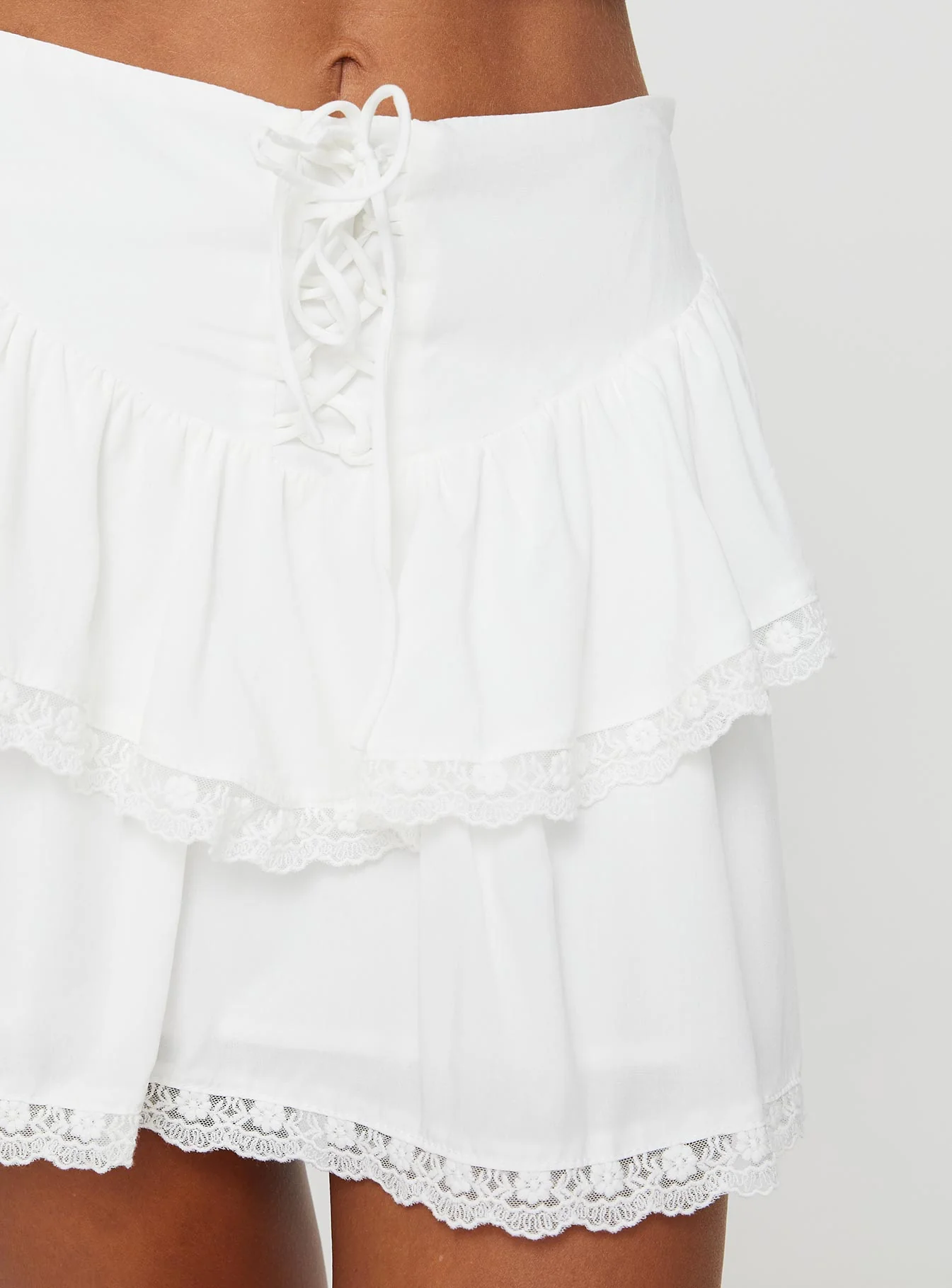 Capshaw Mini Skirt White - Image 7