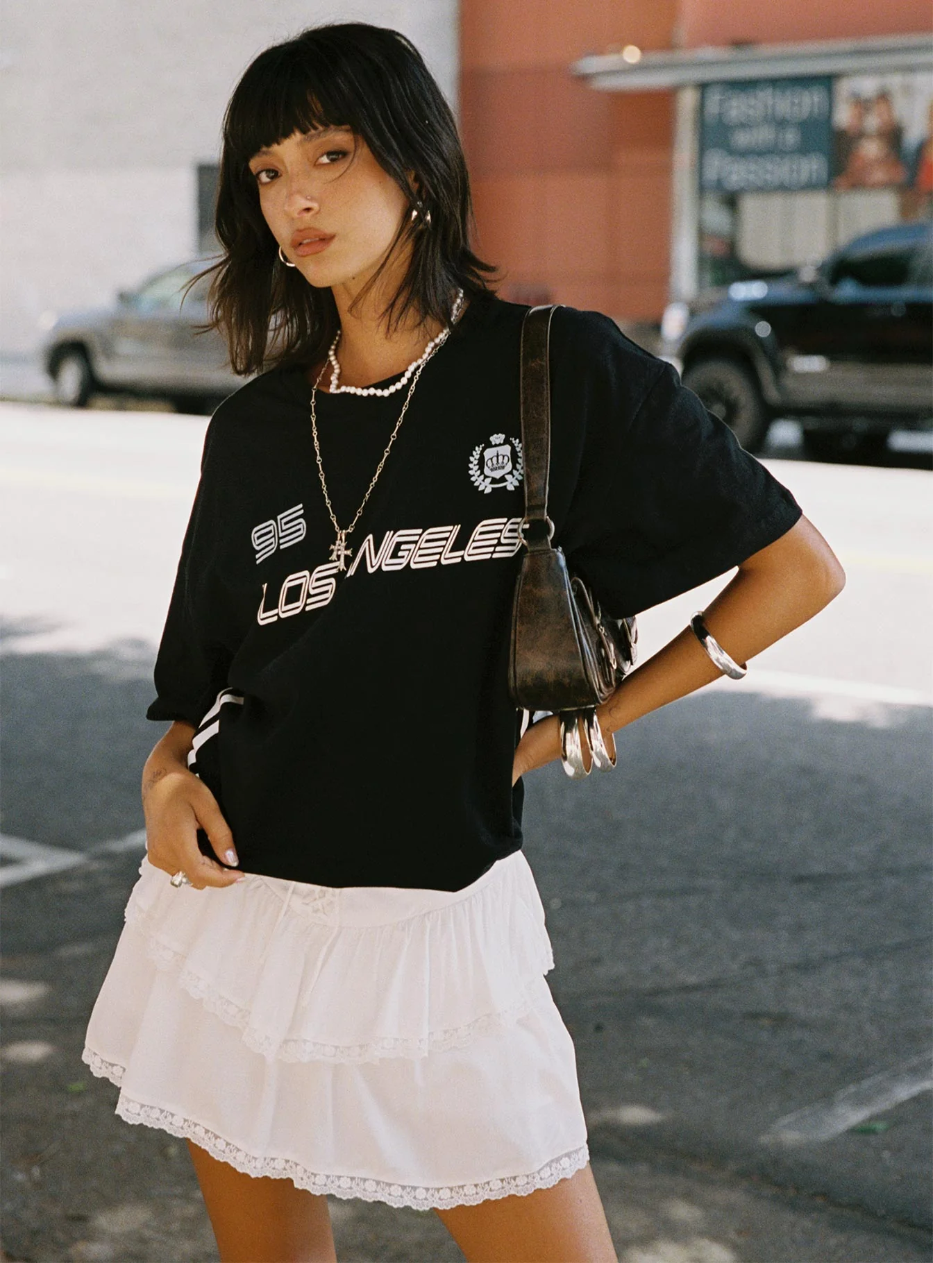 Capshaw Mini Skirt White - Image 8