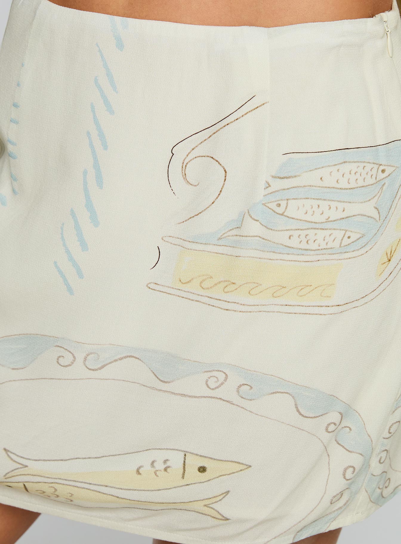 Caraliia Mini Skirt Cream - Image 6