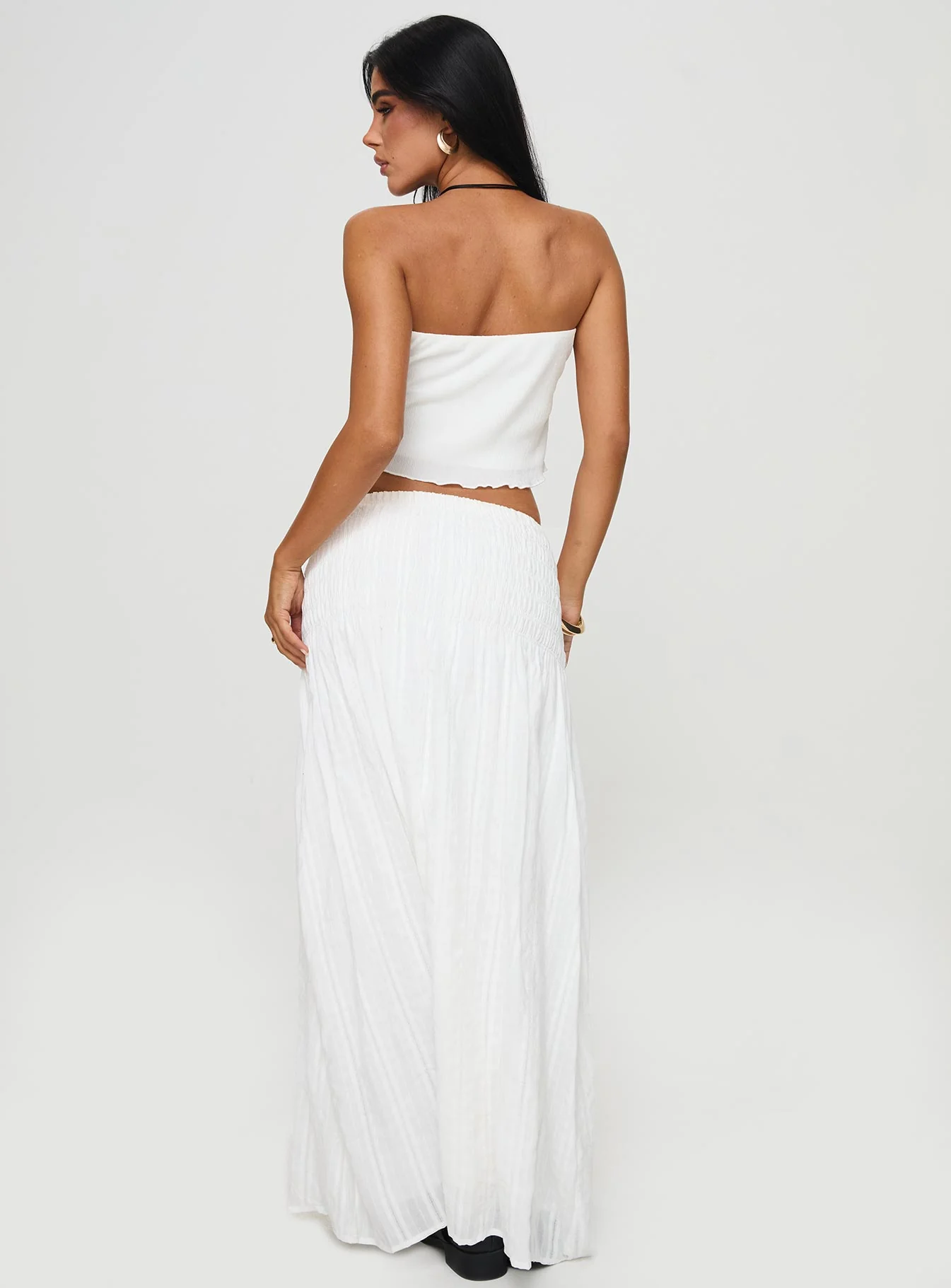 Carana Maxi Skirt White - Image 5