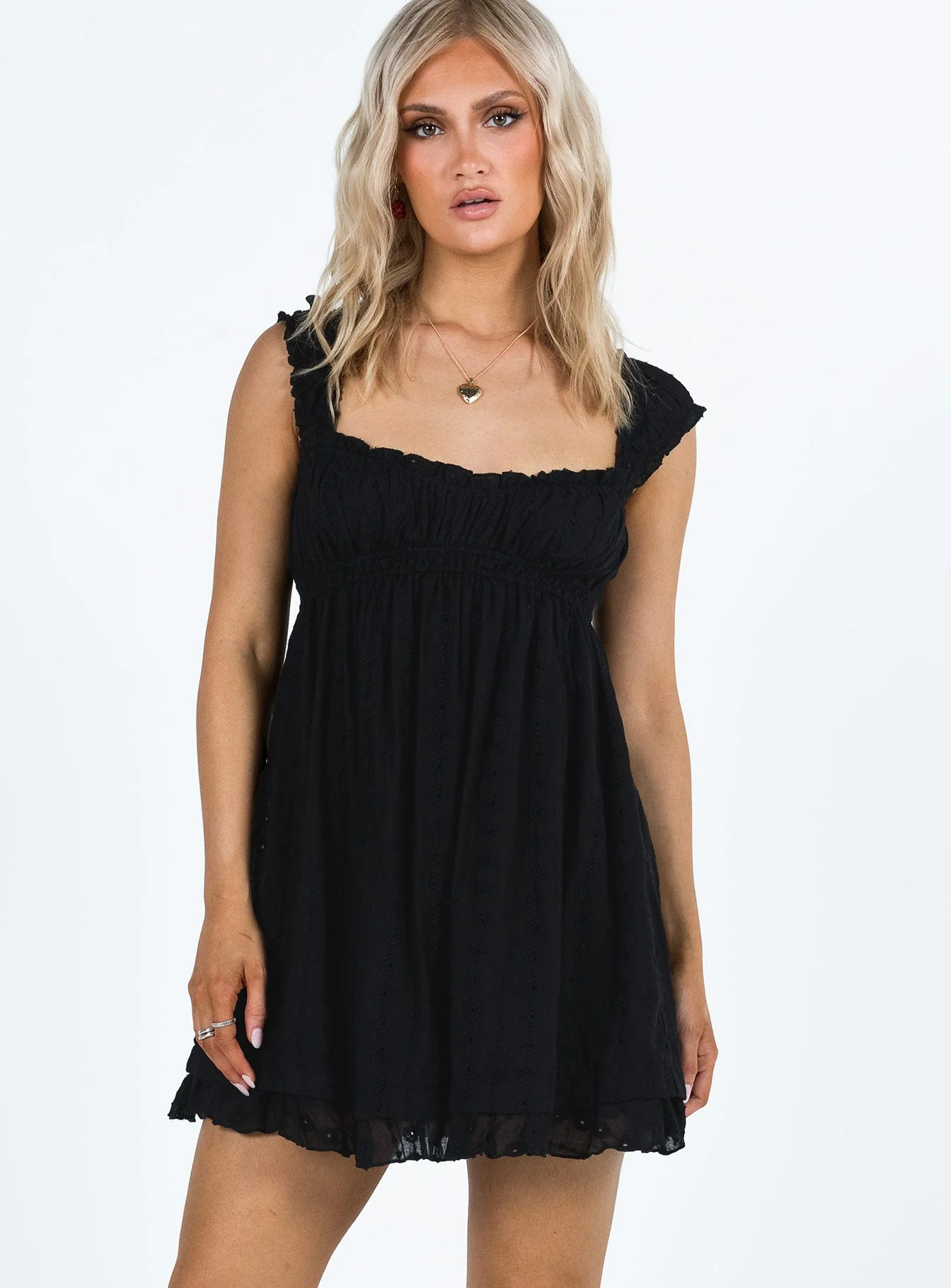Carlita Mini Dress Black - Image 2