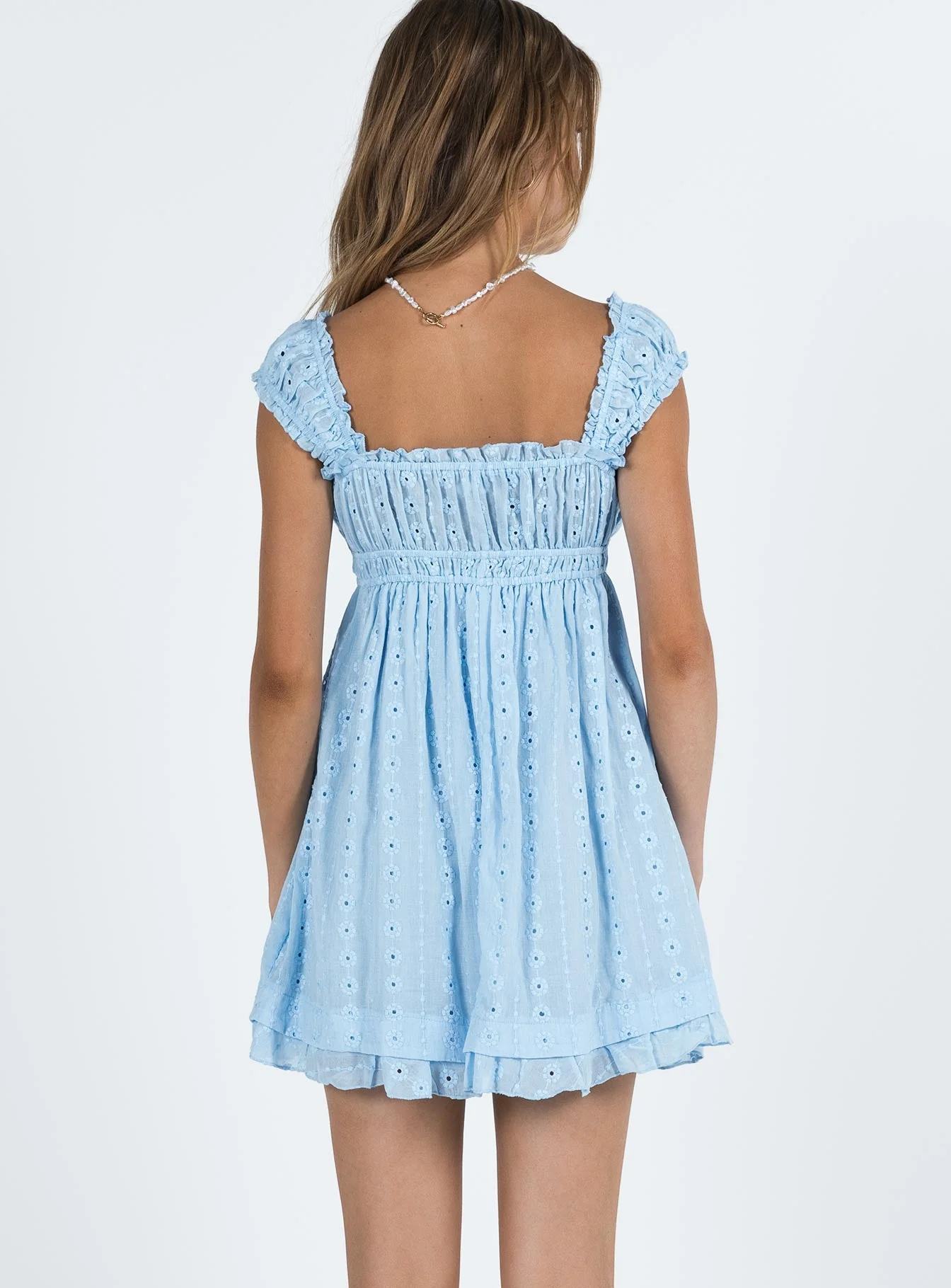Carlita Mini Dress Blue - Image 5