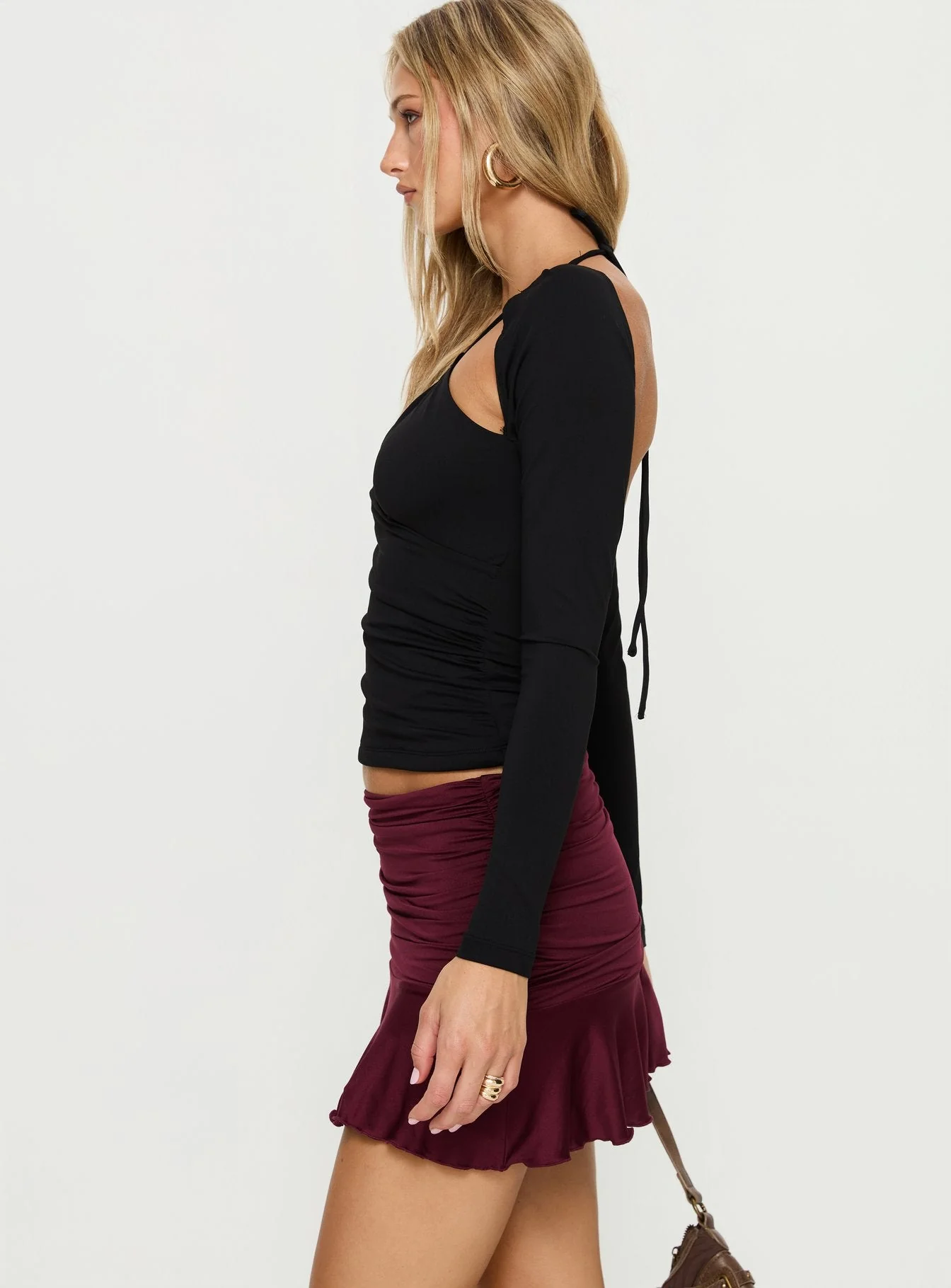 Celebrations Mini Skirt Wine - Image 3