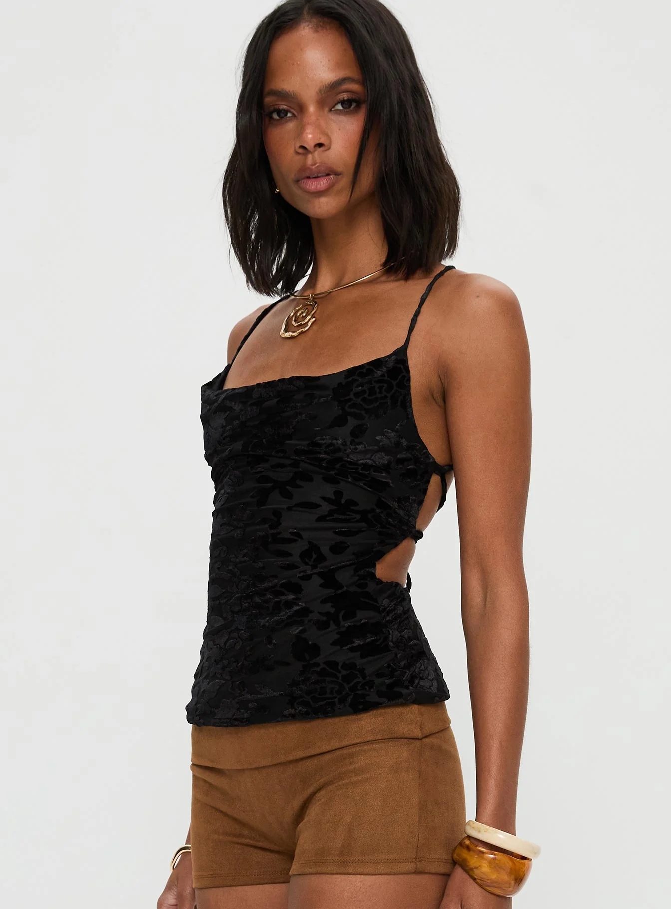 Celena Halter Top Black - Image 4