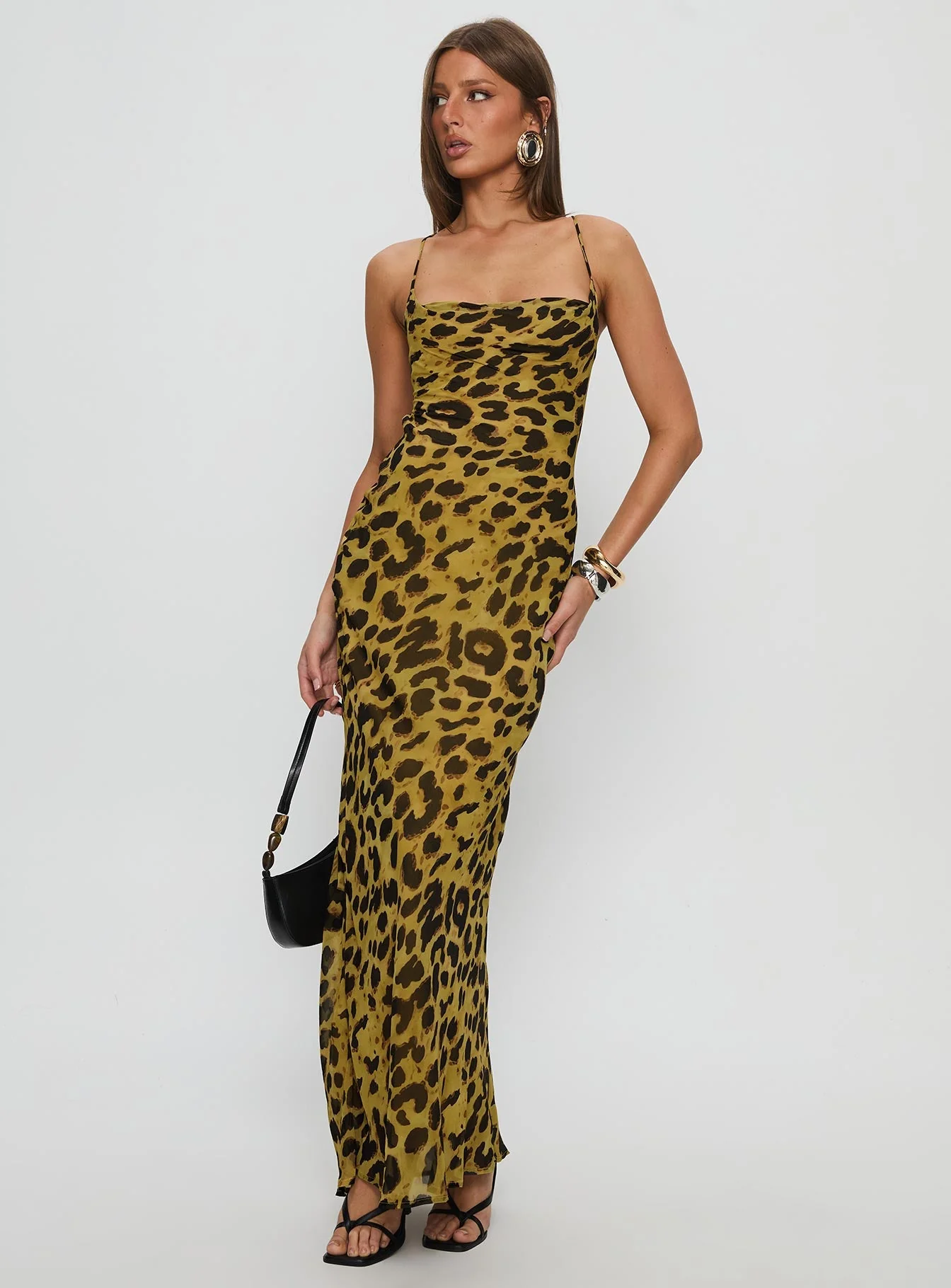 Celena Maxi Dress Leopard - Image 3