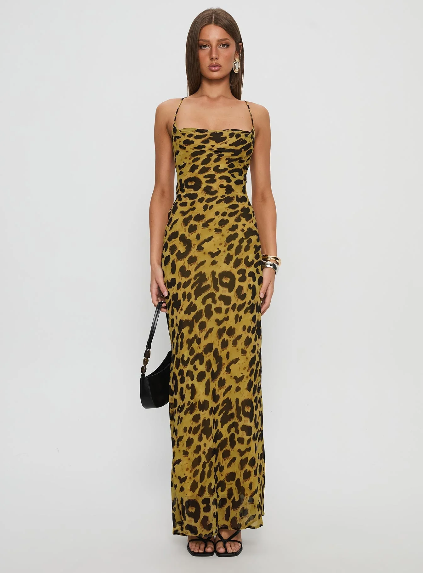 Celena Maxi Dress Leopard - Image 7
