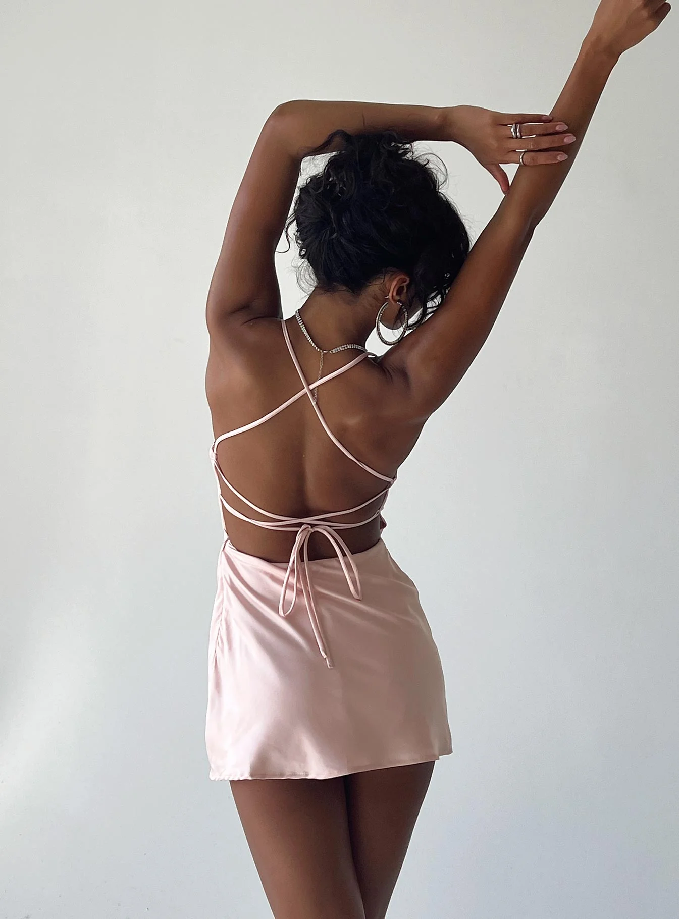 Celena Mini Dress Pink - Image 8