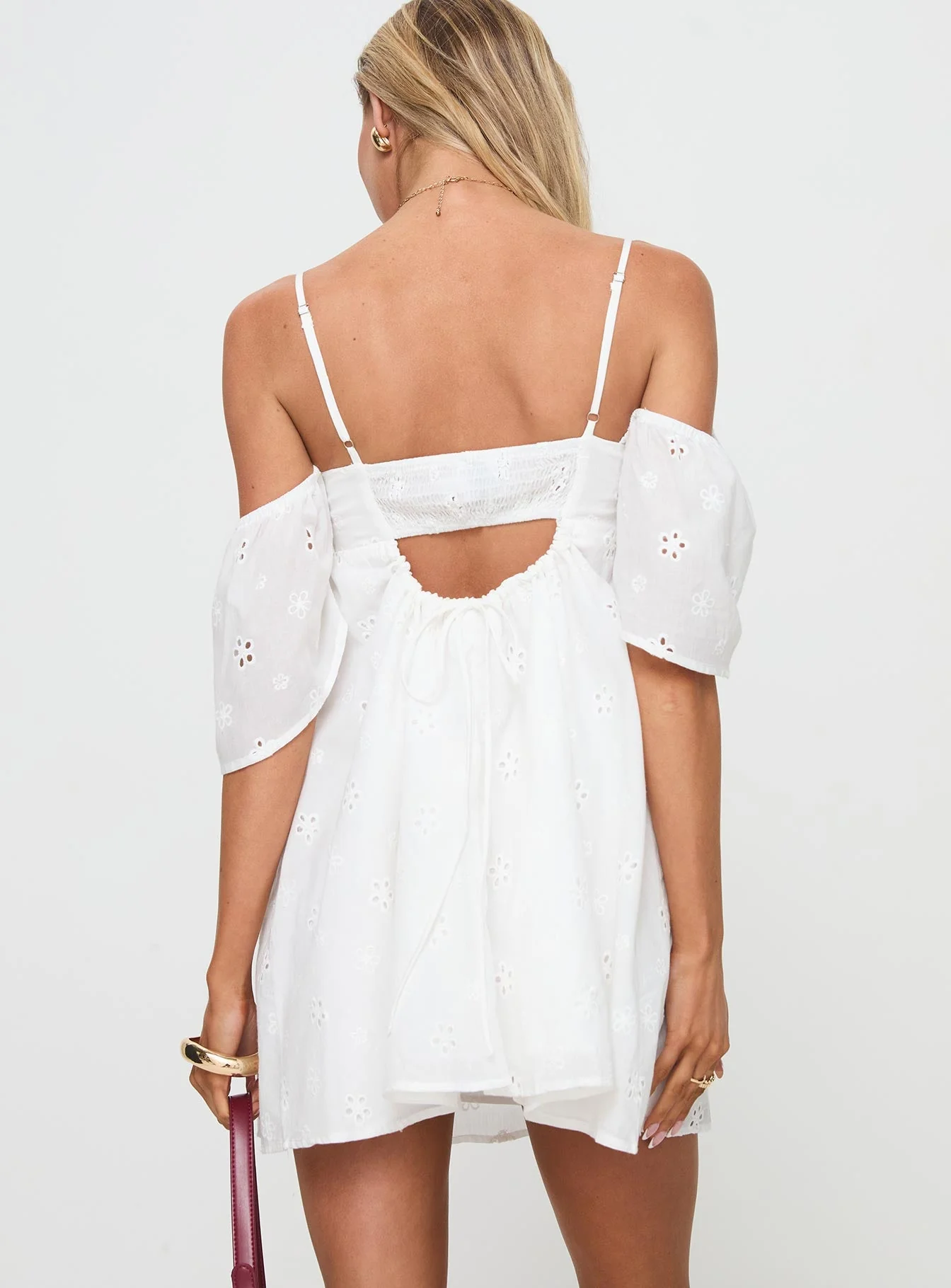 Cene Mini Dress White - Image 5