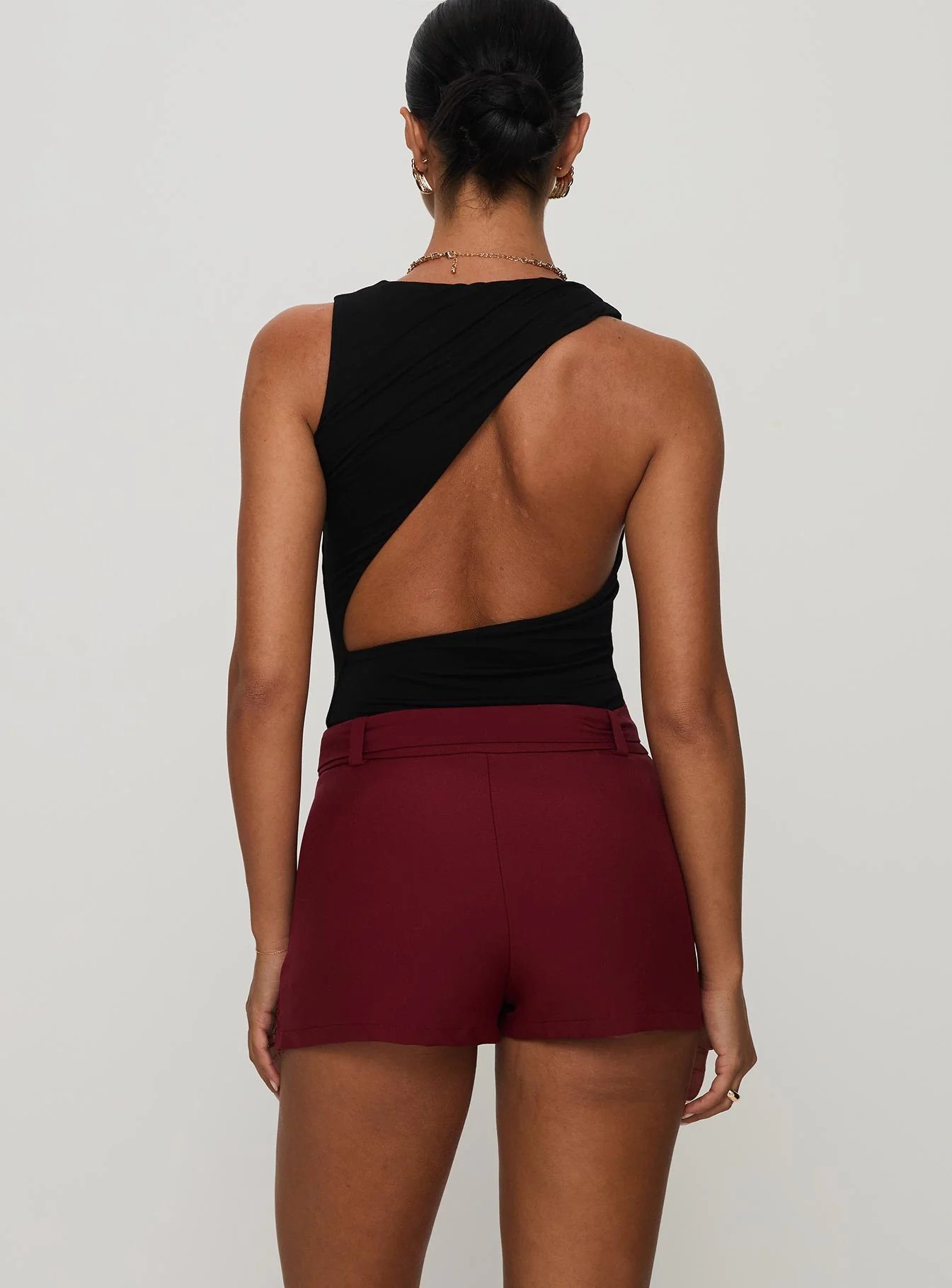 Centre Stage Cut Out Bodysuit Black - Image 4