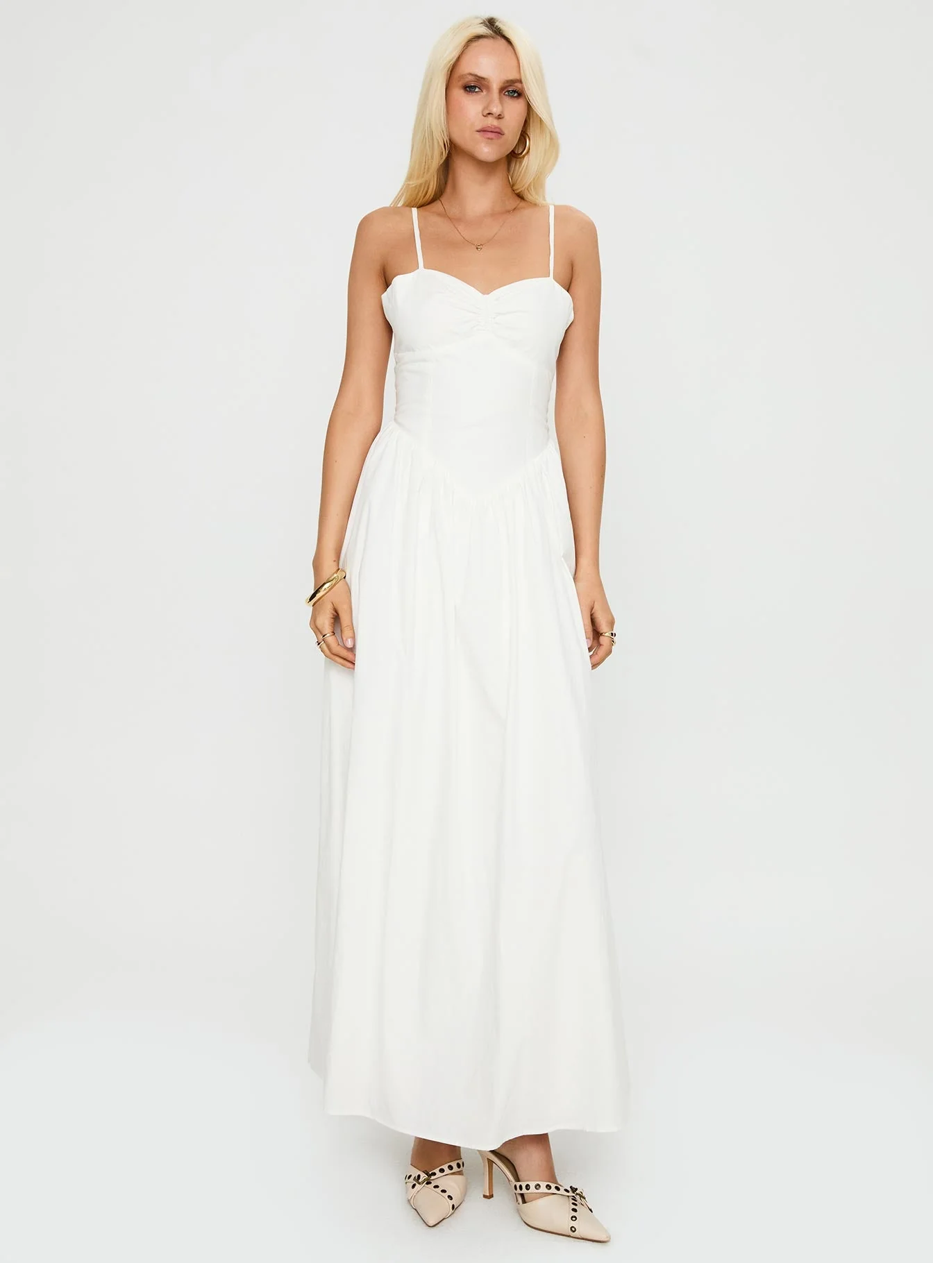 Ceremonious Maxi Dress White - Image 3